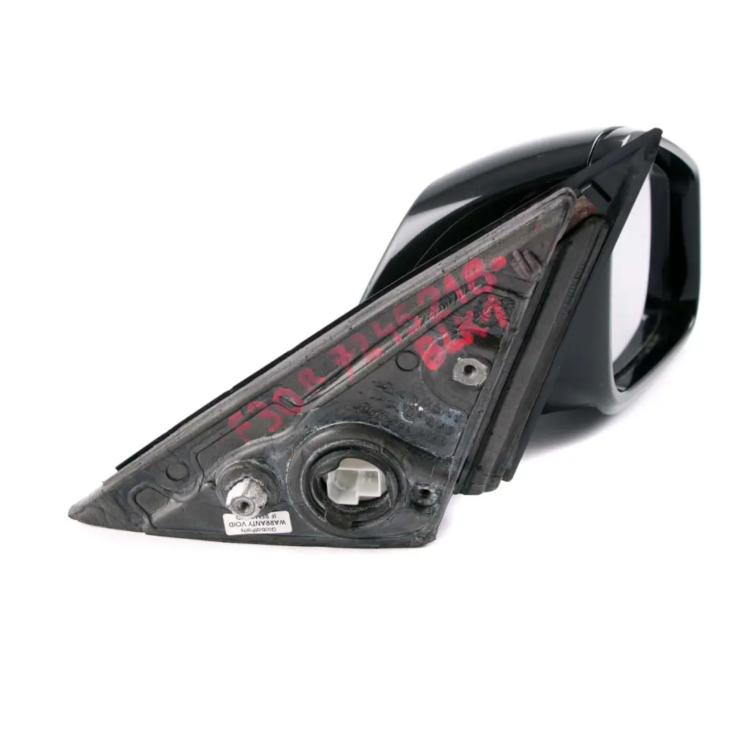 BMW 3 Series F30 F31 1 M Sport High Gloss Heated Right Wing Mirror O/S Black - SKU rhd-7245218-BLK1 - Part number 7245218