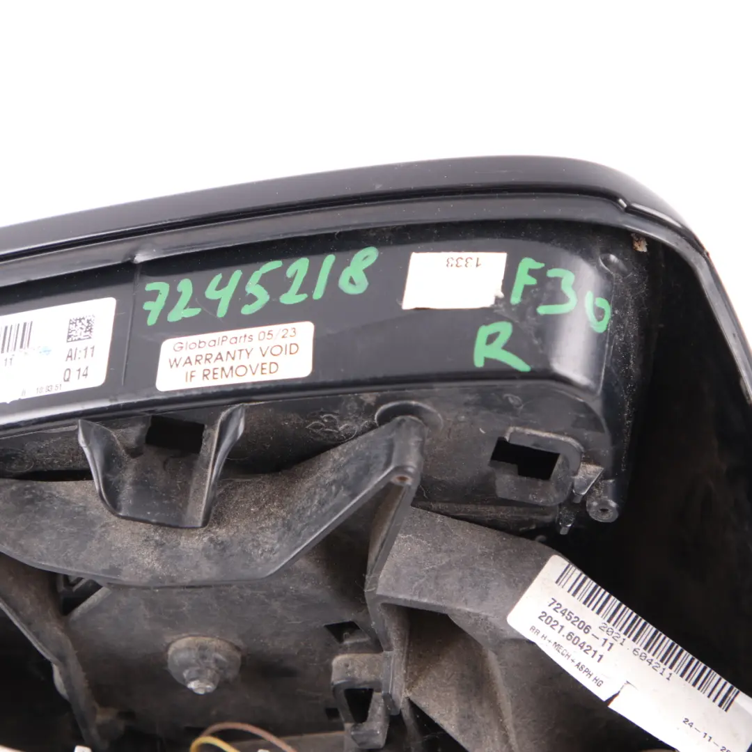 Wing Mirror BMW F30 F31 M Sport High Gloss Heated Right O/S 6 Pins to with Part number 7245218 Wing Mirror BMW F30 F31 M Sport High Gloss Heated Right O/S 6 Pins - SKU rhd-7245218 - Part number 7245218