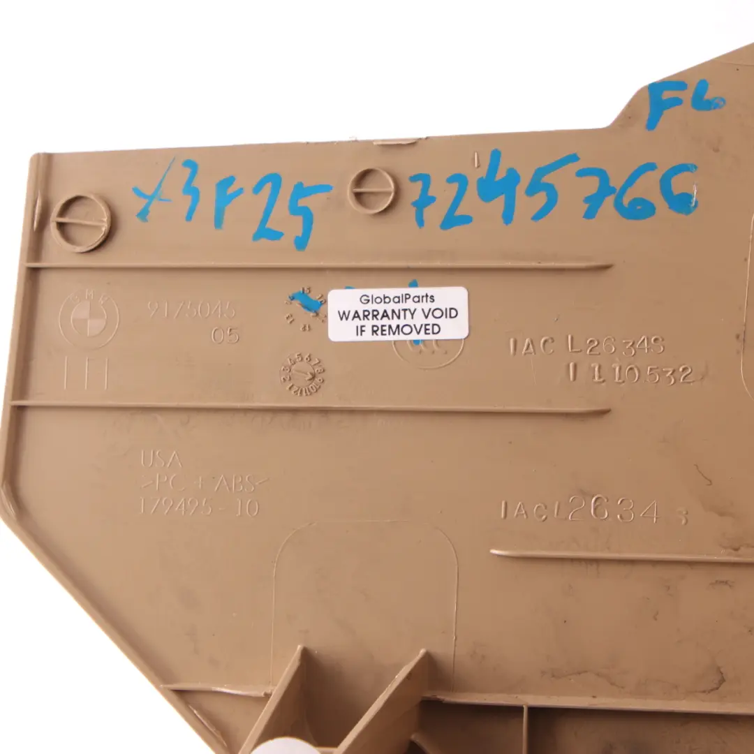 Lateral Panel BMW X3 F25 X4 F26 Trim Cover Bottom Front Left N/S Beige 9175045 to with Part number 7245766 Lateral Panel BMW X3 F25 X4 F26 Trim Cover Bottom Front Left N/S Beige 9175045 - SKU rhd-7245766 - Part number 7245766