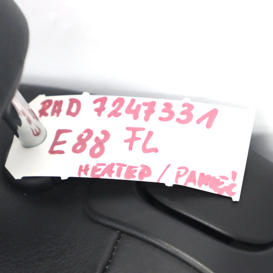 Heated Memory M Sport Black Leather Front Left N/S Seat to BMW E88 Convertible with Part number 7247331 BMW E88 Convertible Heated Memory M Sport Black Leather Front Left N/S Seat - SKU rhd-7247331 - Part number 7247331