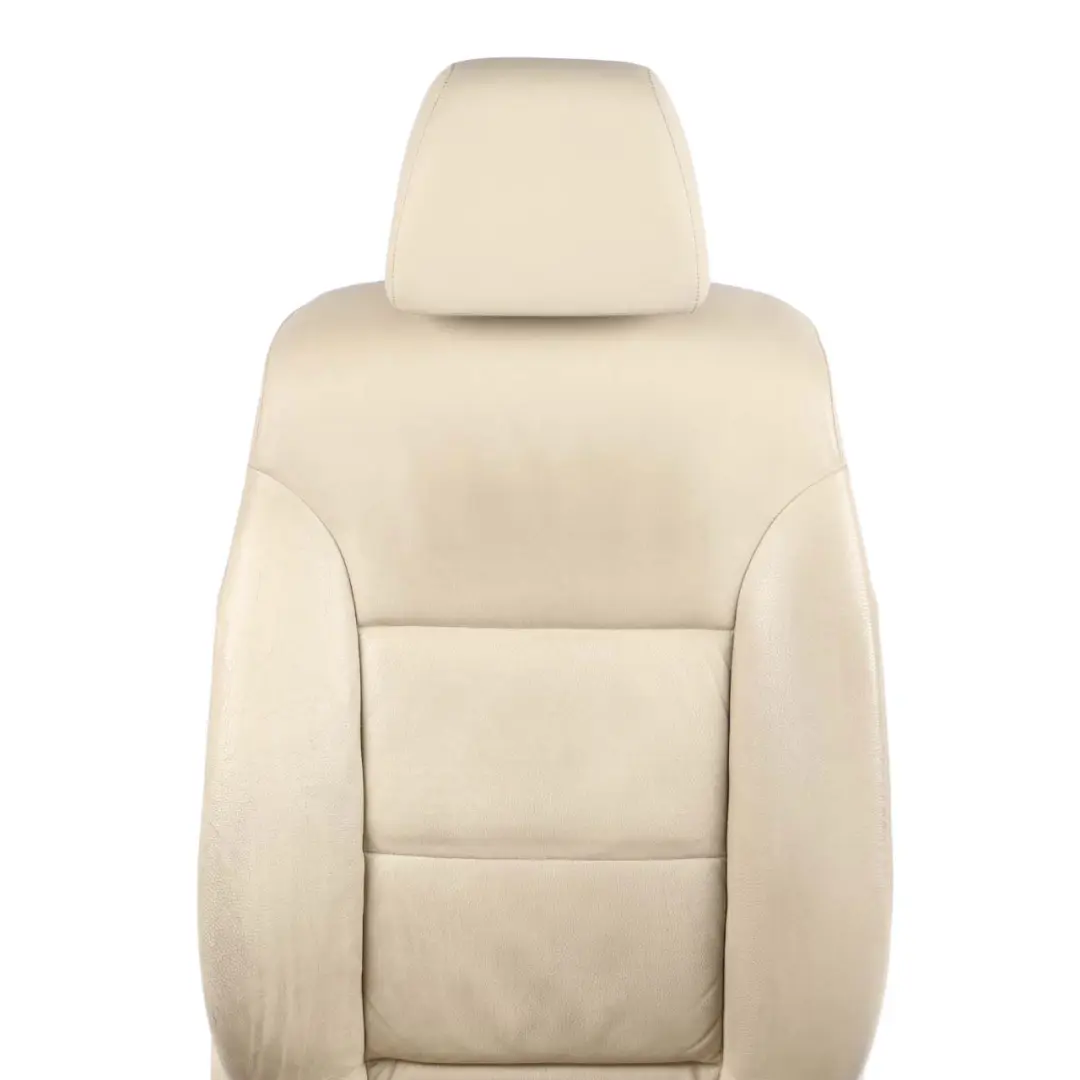 Cream Beige Leather Front Right O/S Seat Memory Heated Lumbar to BMW E60 E61 LCI with Part number 7249323 BMW E60 E61 LCI Cream Beige Leather Front Right O/S Seat Memory Heated Lumbar - SKU rhd-7249323-2 - Part number 7249323