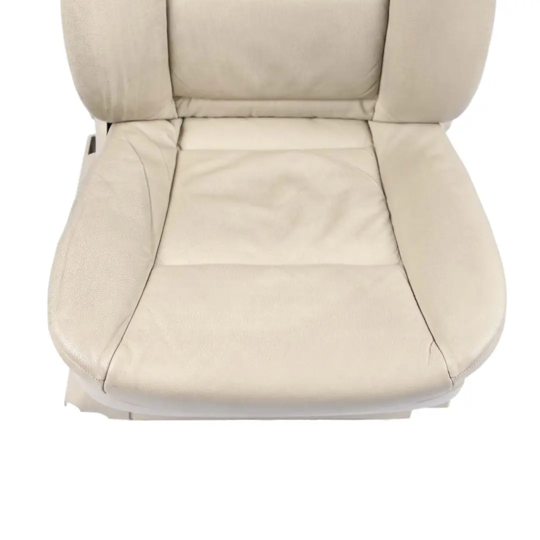 Cream Beige Leather Front Right O/S Seat Memory Heated Lumbar to BMW E60 E61 LCI with Part number 7249323 BMW E60 E61 LCI Cream Beige Leather Front Right O/S Seat Memory Heated Lumbar - SKU rhd-7249323-2 - Part number 7249323