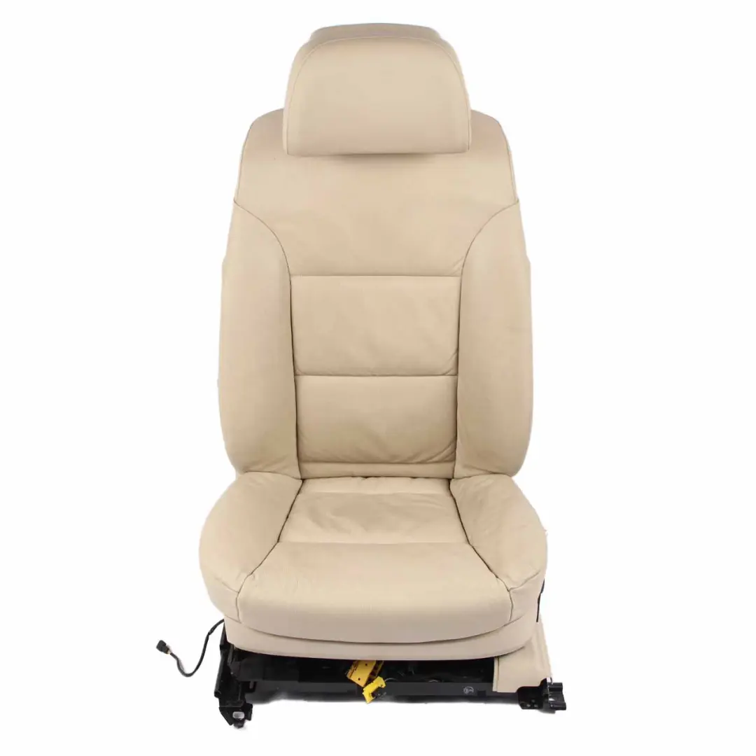 Front Seat BMW E60 E61 LCI Cream Beige Leather Left N/S Memory Heated Lumbar to with Part number 7249323 Front Seat BMW E60 E61 LCI Cream Beige Leather Left N/S Memory Heated Lumbar - SKU rhd-7249323-3 - Part number 7249323