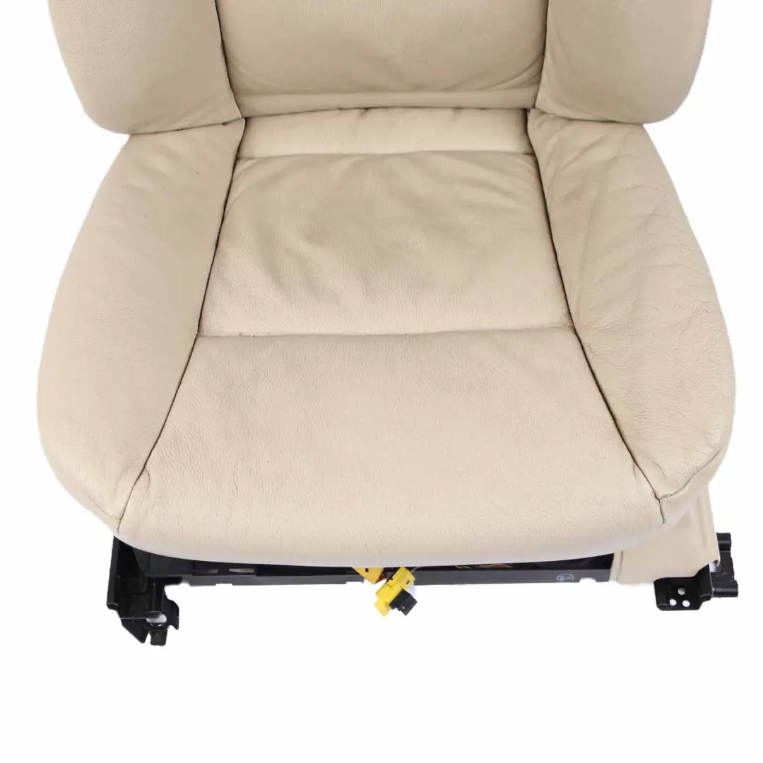 Front Seat BMW E60 E61 LCI Cream Beige Leather Left N/S Memory Heated Lumbar to with Part number 7249323 Front Seat BMW E60 E61 LCI Cream Beige Leather Left N/S Memory Heated Lumbar - SKU rhd-7249323-3 - Part number 7249323