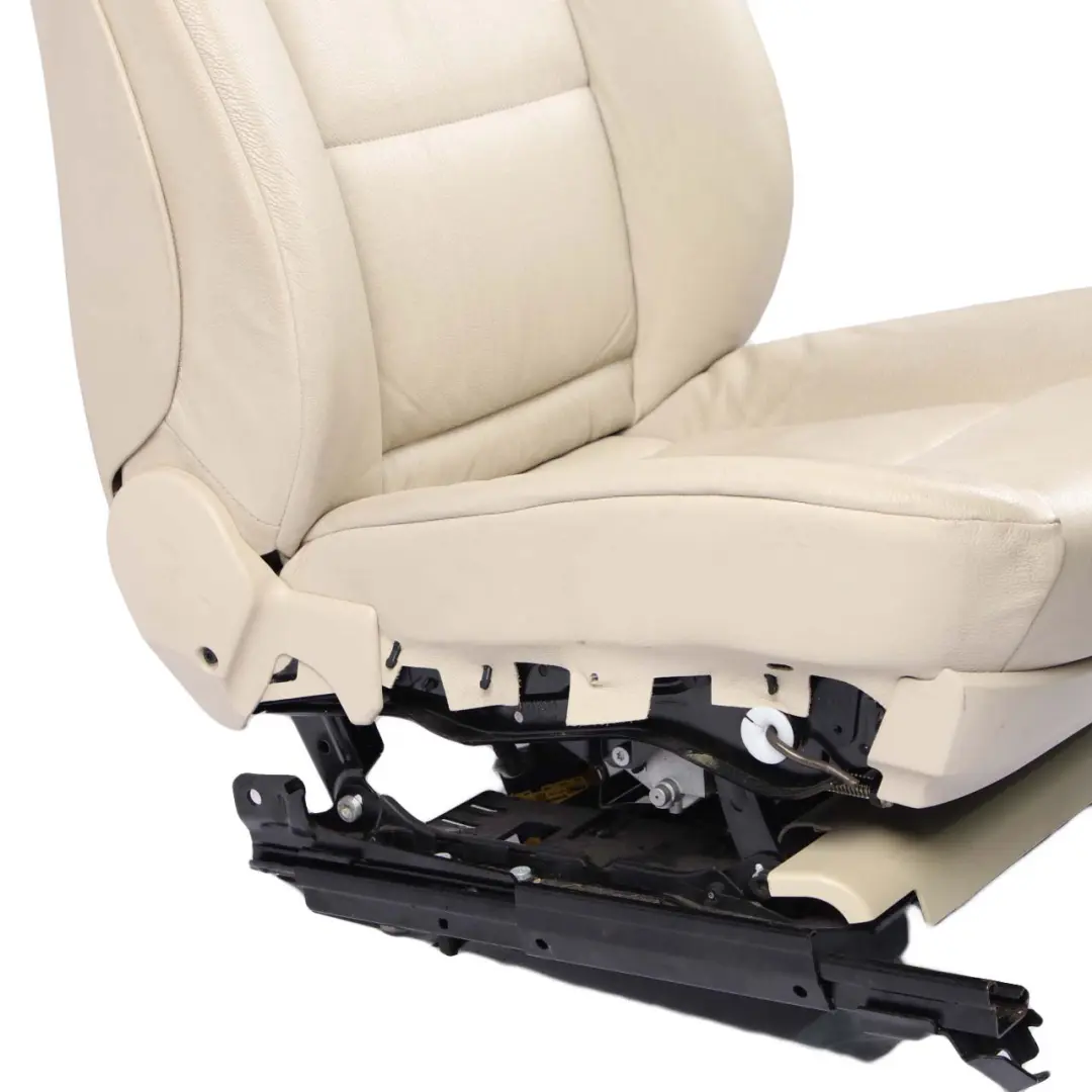 Cream Beige Leather Front Left N/S Seat Memory Heated Lumbar to BMW E60 E61 LCI with Part number 7249323 BMW E60 E61 LCI Cream Beige Leather Front Left N/S Seat Memory Heated Lumbar - SKU rhd-7249323-1 - Part number 7249323