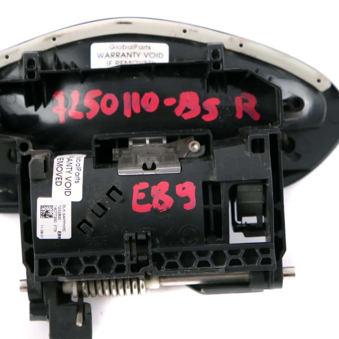 Door Opener Handle BMW Z4 E89 Outer Right Grab O/S Black Sapphire Metallic 475 to with Part number 7250110 Door Opener Handle BMW Z4 E89 Outer Right Grab O/S Black Sapphire Metallic 475 - SKU rhd-7250110-BS - Part number 7250110