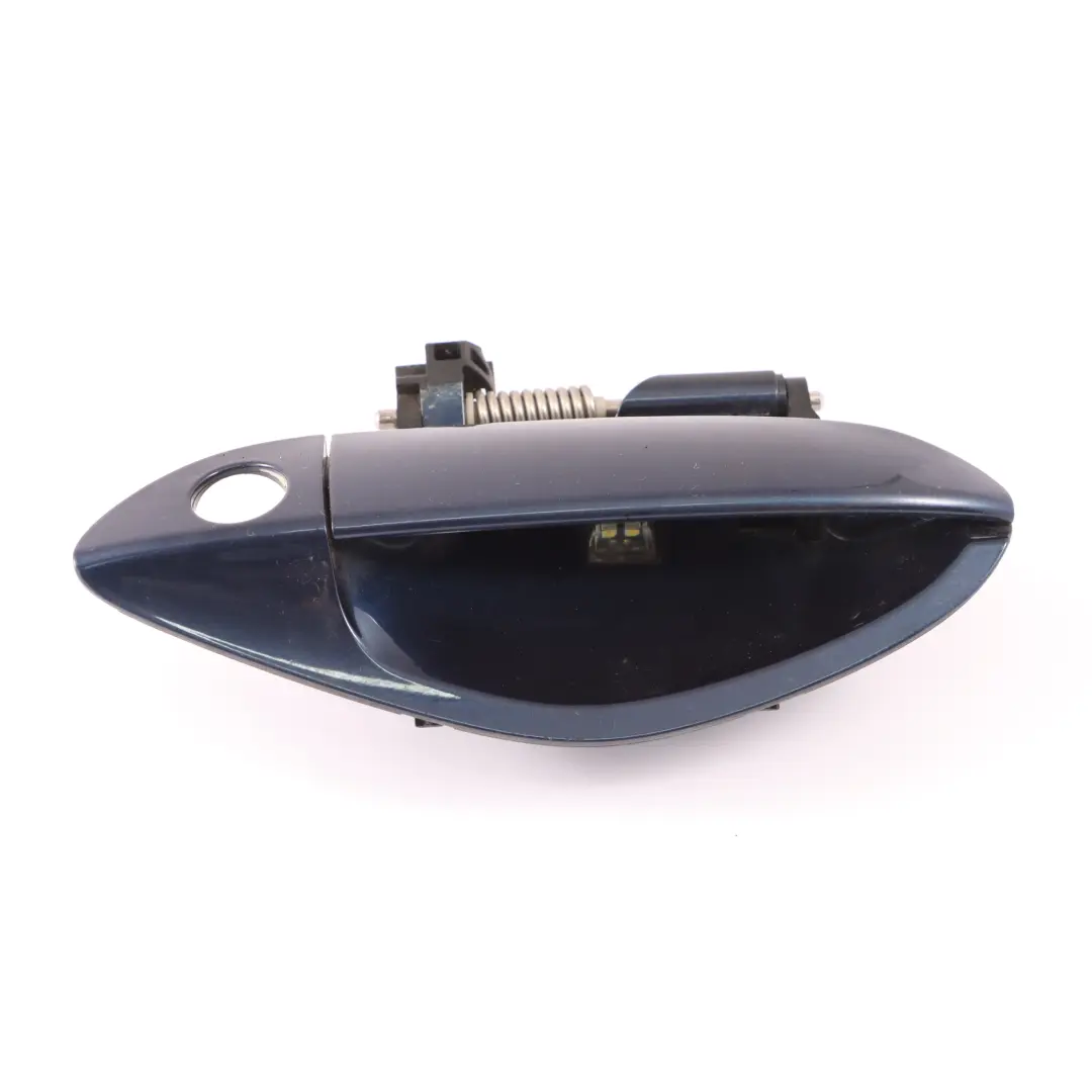 BMW Z4 E89 Door Handle Outside Grab Door Right O/S Deep Sea Blue - A76 - SKU rhd-7250112-DSB - Part number 7250112