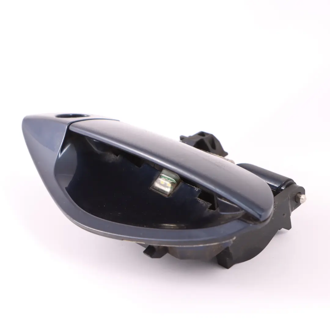 BMW Z4 E89 Door Handle Outside Grab Door Right O/S Deep Sea Blue - A76 - SKU rhd-7250112-DSB - Part number 7250112