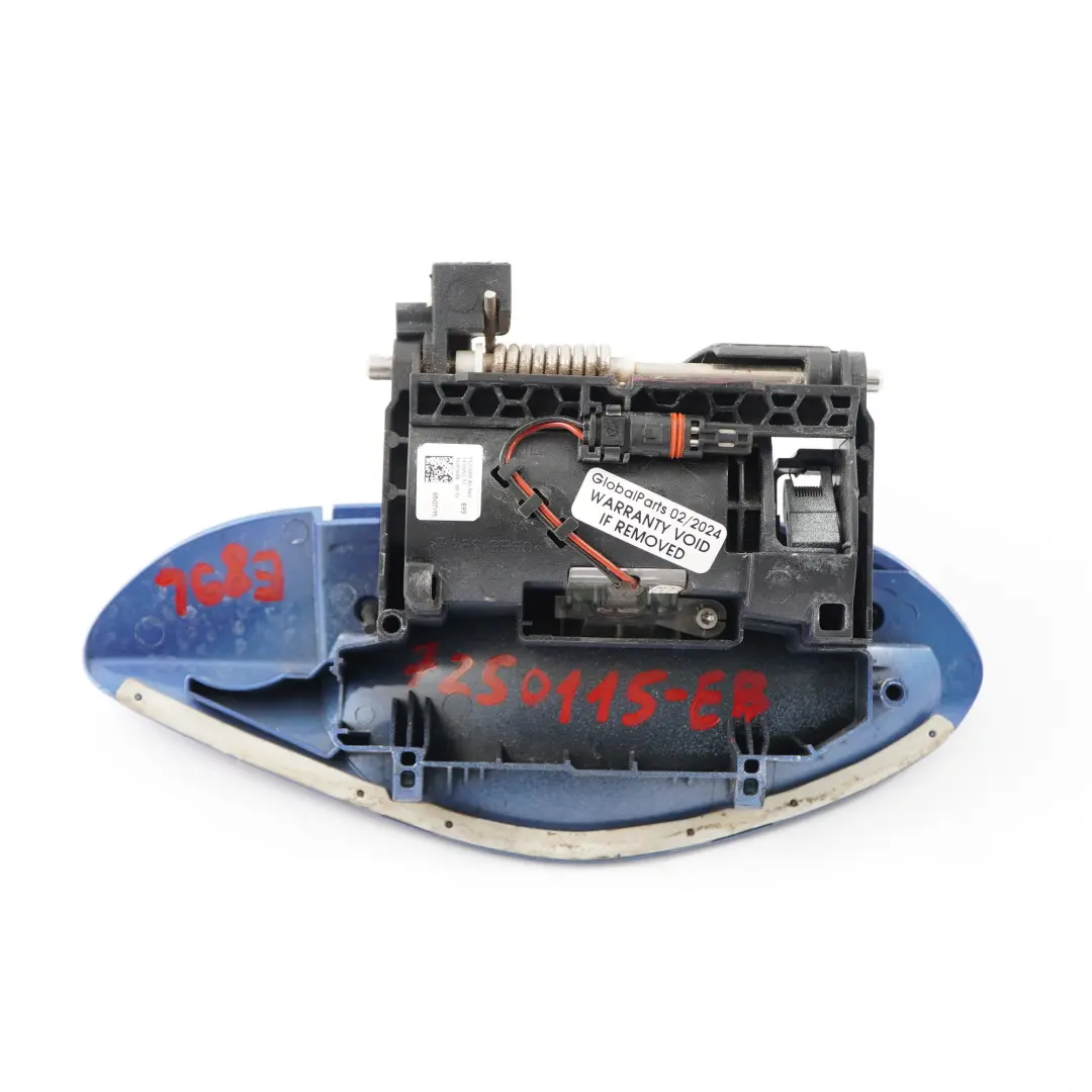 Door Opener Handle Outer Left N/S Grab Estorilblau Blue Metallic B45 to BMW Z4 E89 with Part number 7250115 BMW Z4 E89 Door Opener Handle Outer Left N/S Grab Estorilblau Blue Metallic B45 - SKU rhd-7250115-EB - Part number 7250115