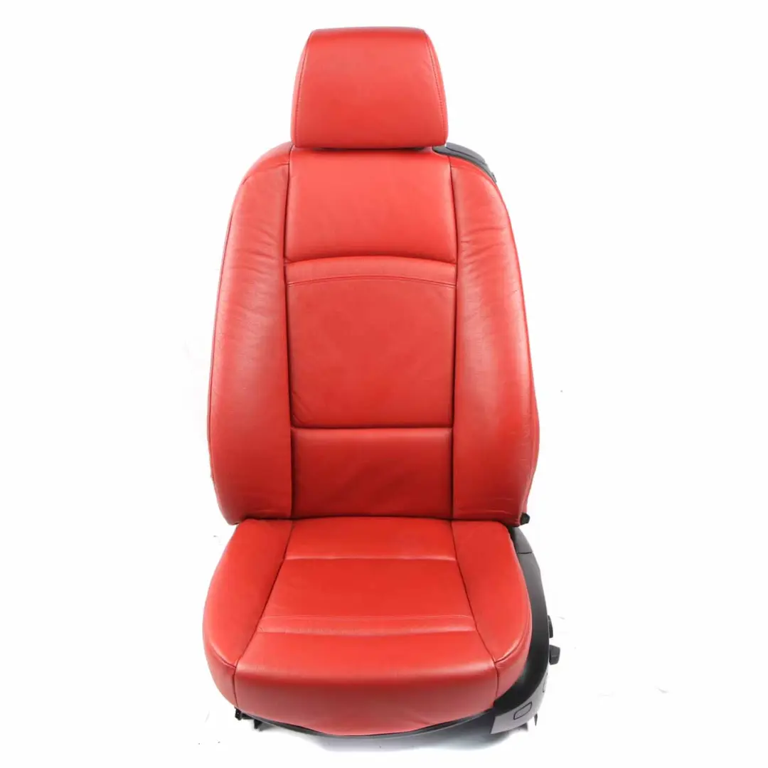  Front Seat BMW E92 Coupe Left N/S Korall Red Leather Dakota Memory - SKU rhd-7253249-1 - Part number 7253249