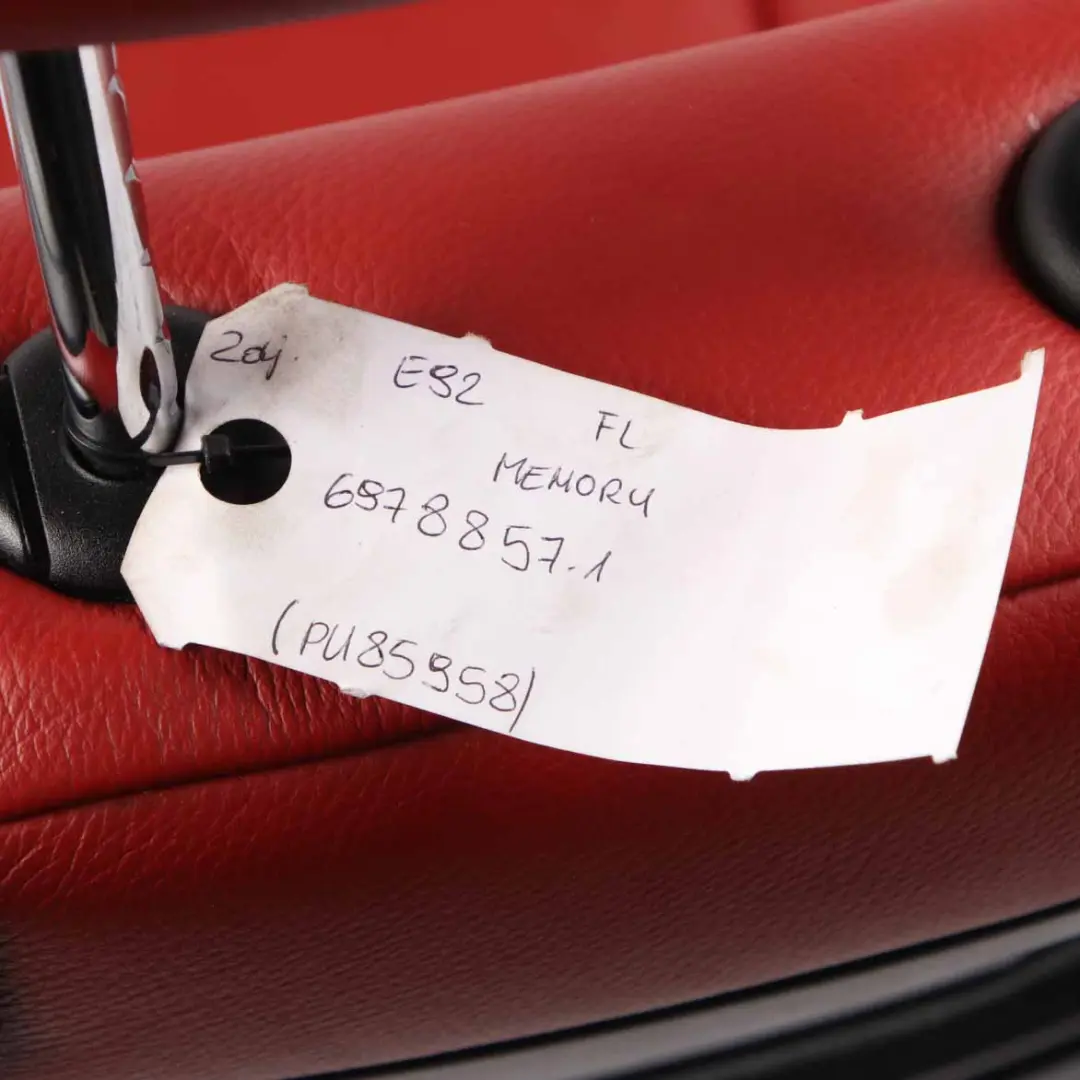  Front Seat BMW E92 Coupe Left N/S Korall Red Leather Dakota Memory - SKU rhd-7253249-1 - Part number 7253249