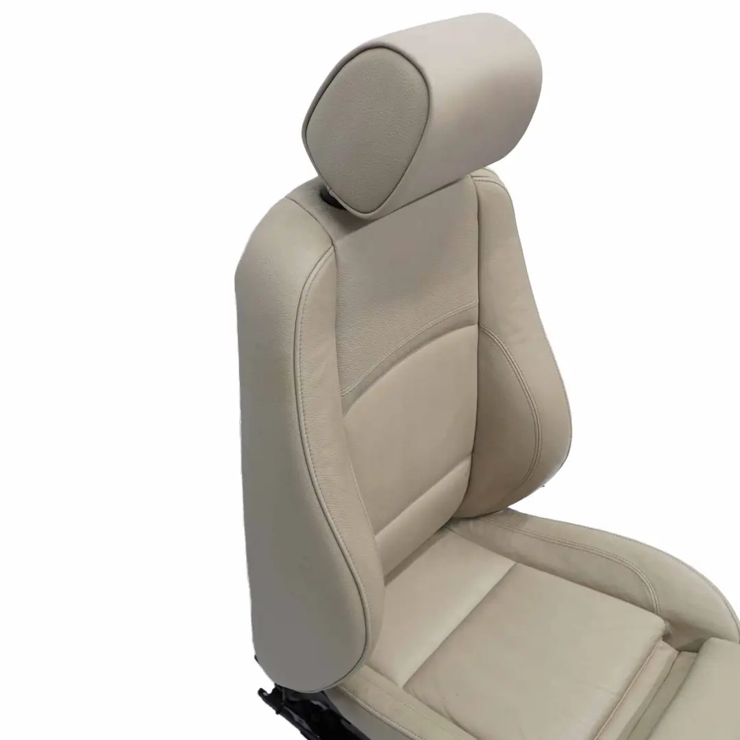 Front Left N/S Heated Seat Oyster Leather Memory to BMW E92 LCI Coupe M Sport with Part number 7259145 BMW E92 LCI Coupe M Sport Front Left N/S Heated Seat Oyster Leather Memory - SKU rhd-7259145-1 - Part number 7259145