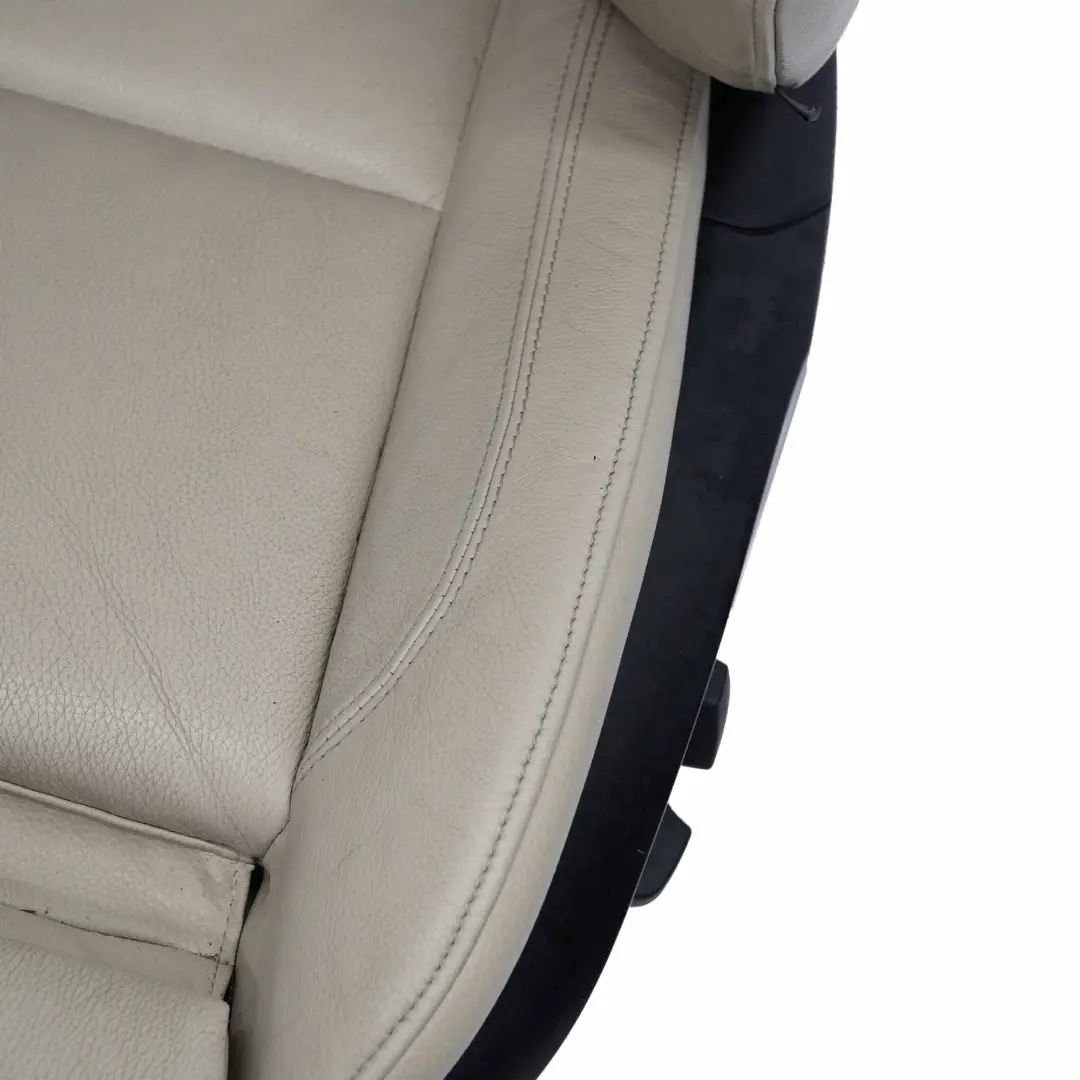 Front Left N/S Heated Seat Oyster Leather Memory to BMW E92 LCI Coupe M Sport with Part number 7259145 BMW E92 LCI Coupe M Sport Front Left N/S Heated Seat Oyster Leather Memory - SKU rhd-7259145-1 - Part number 7259145