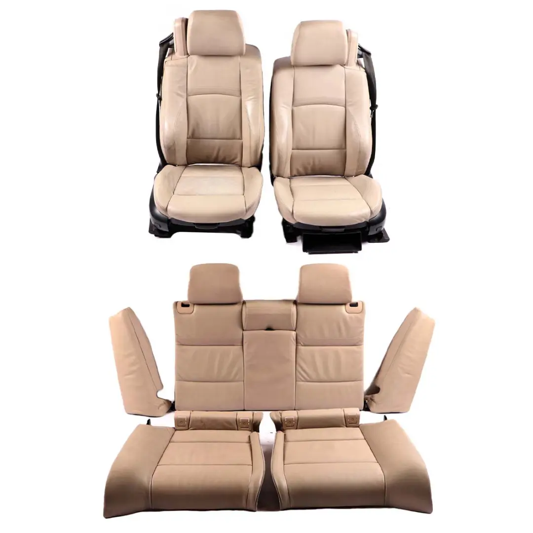 Heated Oyster Leather Interior Seats Electric Memory to BMW E93 LCI Cabrio M Sport with Part number 7259199 BMW E93 LCI Cabrio M Sport Heated Oyster Leather Interior Seats Electric Memory - SKU rhd-7259199-1 - Part number 7259199