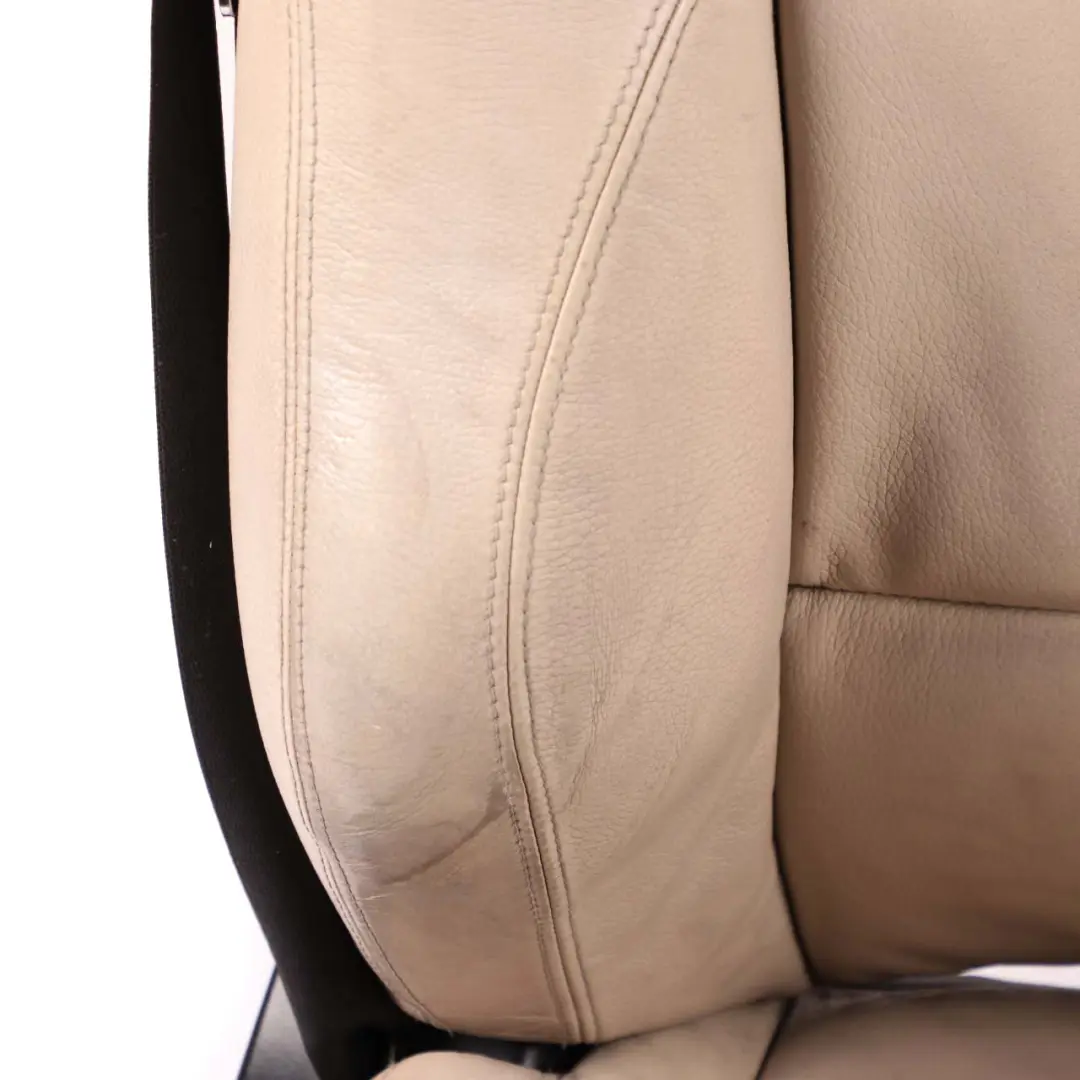 Heated Oyster Leather Interior Seats Electric Memory to BMW E93 LCI Cabrio M Sport with Part number 7259199 BMW E93 LCI Cabrio M Sport Heated Oyster Leather Interior Seats Electric Memory - SKU rhd-7259199-1 - Part number 7259199