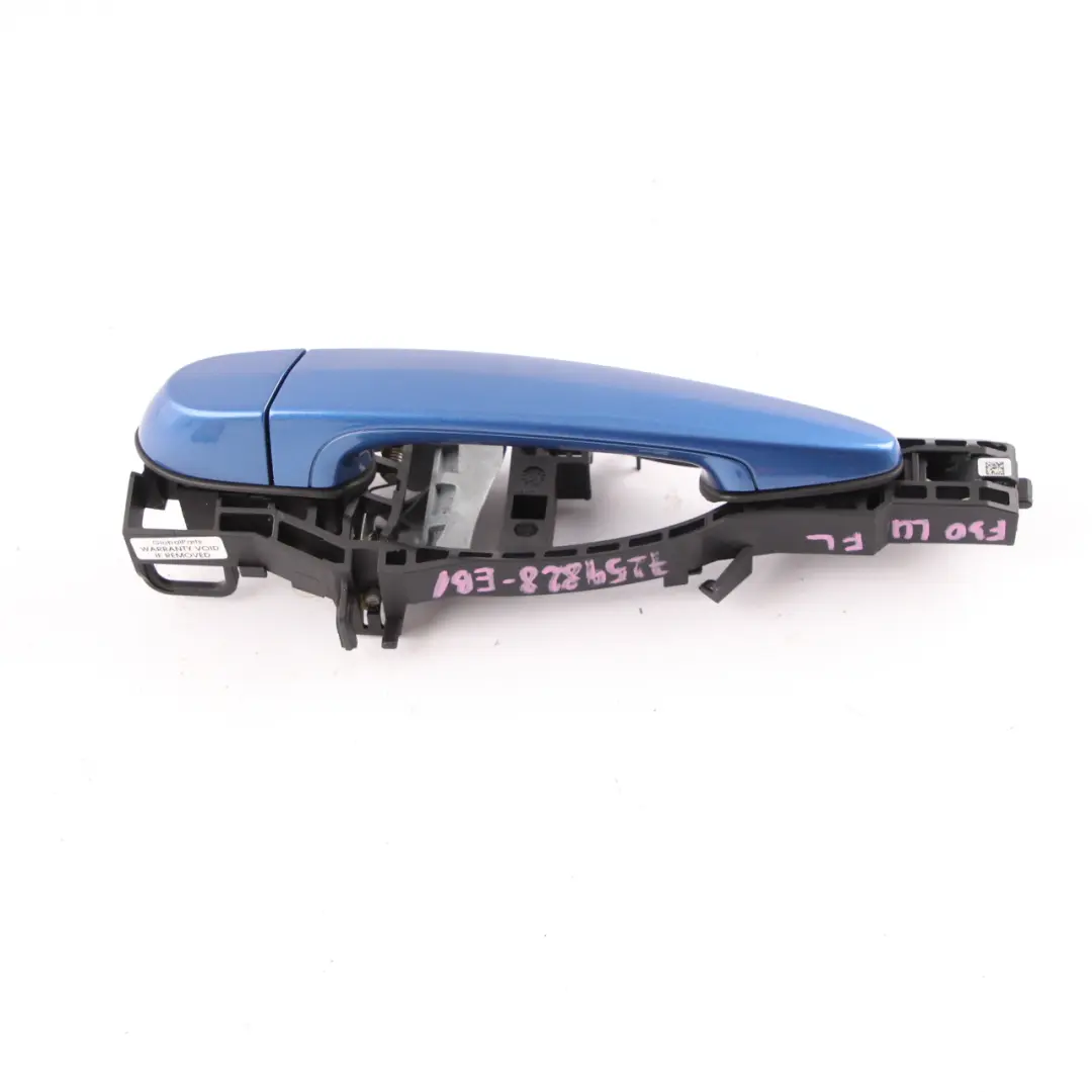  Door Handle BMW F30 F31 Front Left N/S Outside Exterior Grab Estorilblau Blue - SKU rhd-7259828-EB1 - Part number 7259828