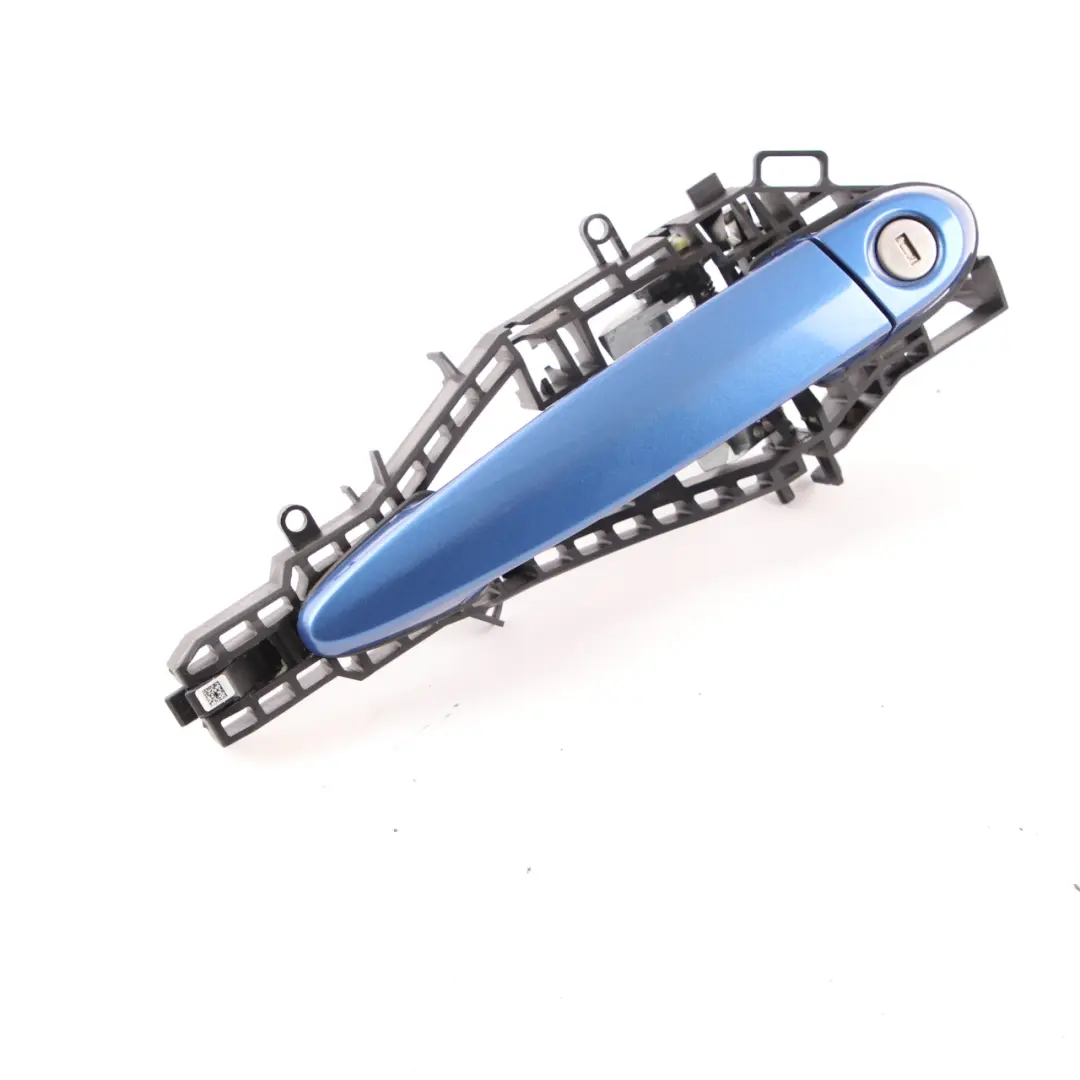 Door Handle BMW F30 LCI Front Right O/S Outside Exterior Grab Estorilblau Blue to with Part number 7259828 Door Handle BMW F30 LCI Front Right O/S Outside Exterior Grab Estorilblau Blue - SKU rhd-7259828-EB - Part number 7259828