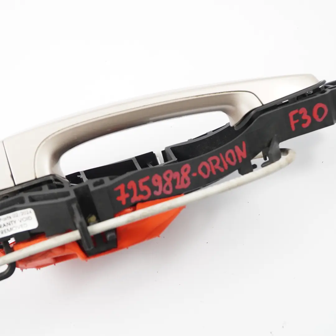 Door Handle BMW F30 F31 Front Left N/S Outside Exterior Grab Orion Silver A92 to with Part number 7259828 Door Handle BMW F30 F31 Front Left N/S Outside Exterior Grab Orion Silver A92 - SKU rhd-7259828-ORION - Part number 7259828