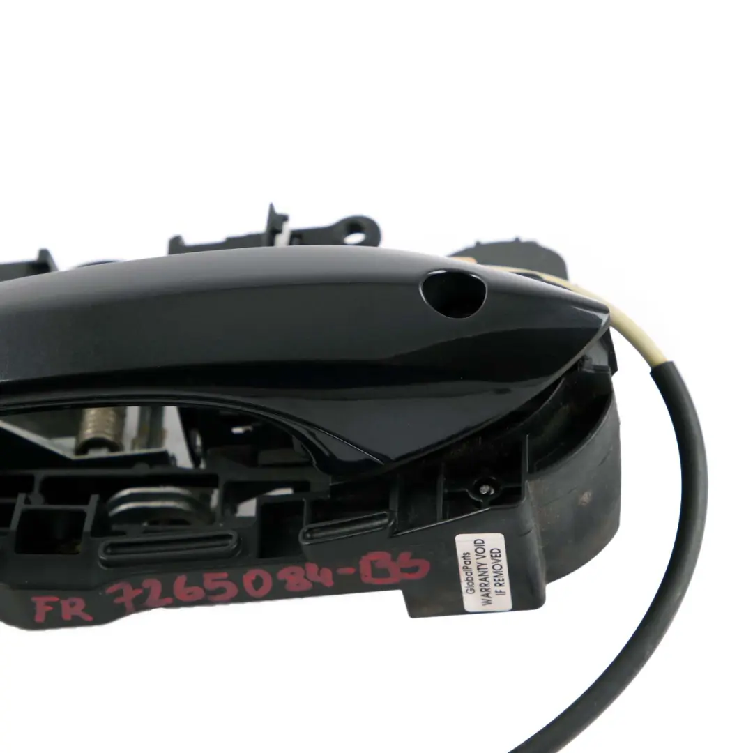 Outside Door Handle Front Right O/S Black Sapphire 475 to BMW 5 Series F10 F11 LCI with Part number 7265084 BMW 5 Series F10 F11 LCI Outside Door Handle Front Right O/S Black Sapphire 475 - SKU rhd-7265084-BS - Part number 7265084