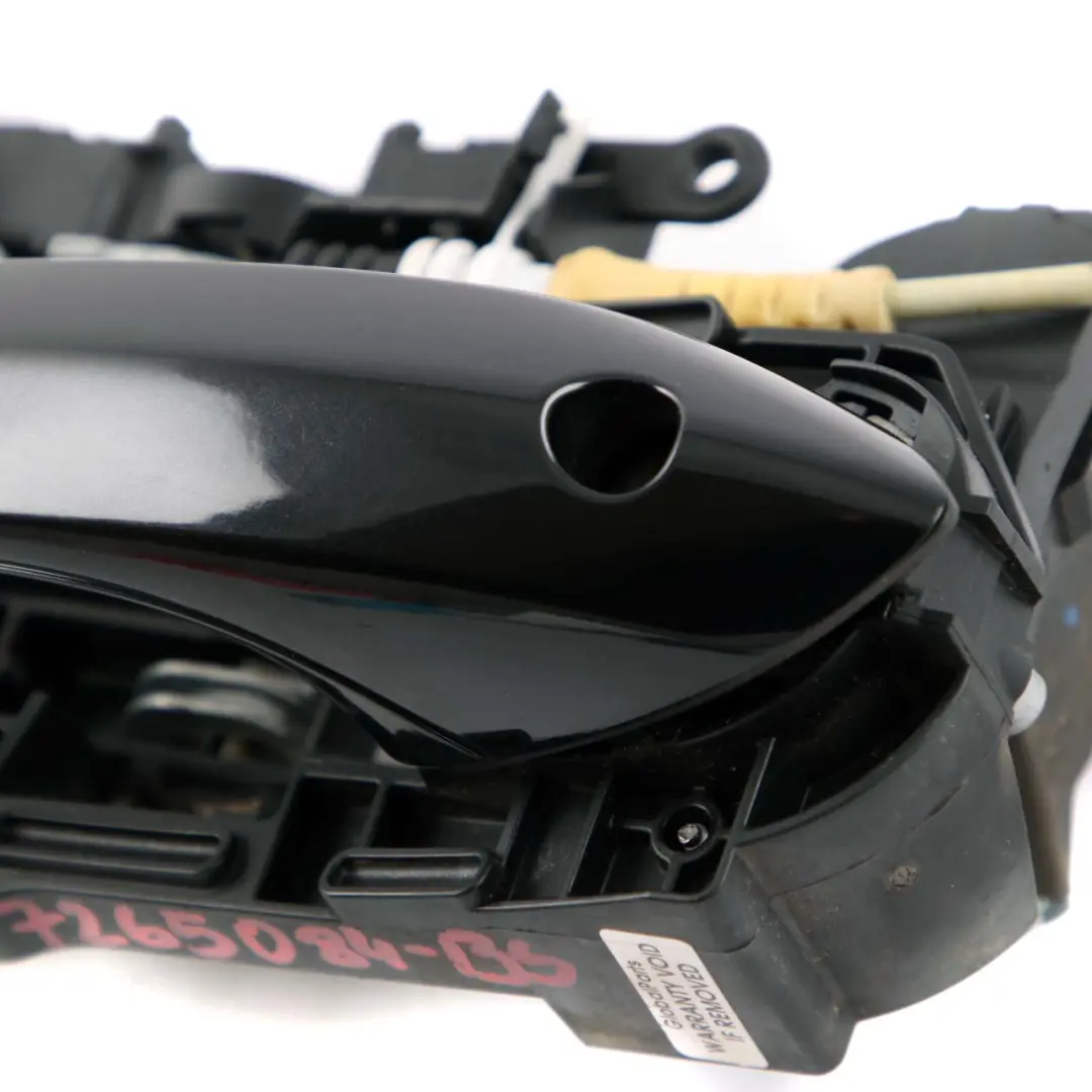 Outside Door Handle Front Right O/S Black Sapphire 475 to BMW 5 Series F10 F11 LCI with Part number 7265084 BMW 5 Series F10 F11 LCI Outside Door Handle Front Right O/S Black Sapphire 475 - SKU rhd-7265084-BS - Part number 7265084