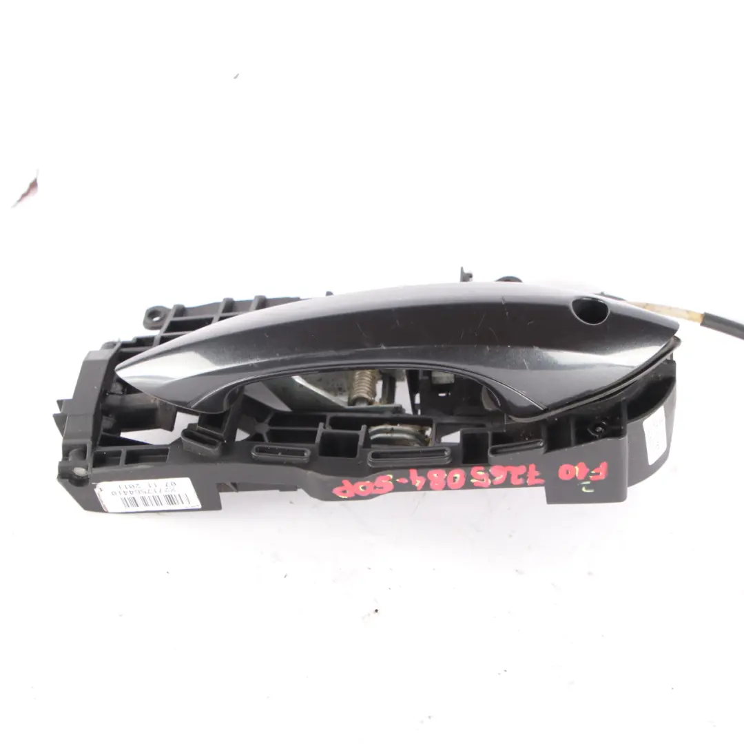 BMW F10 F11 LCI Outside Door Handle Front Right Sophistograu Grey Metallic B90 - SKU rhd-7265084-SOP - Part number 7265084