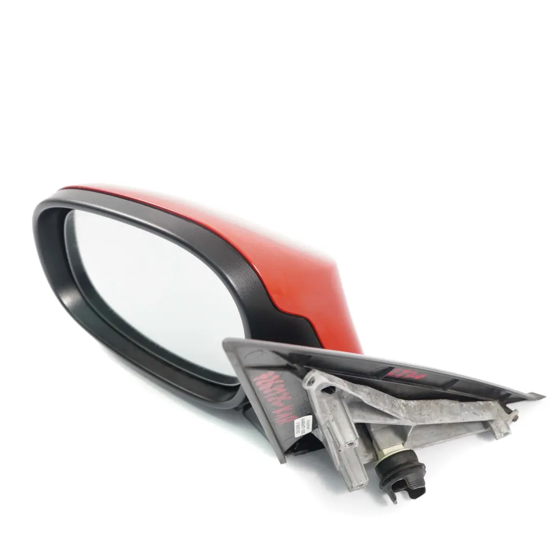 Heated Left Wing Mirror N/S Door Karmesinrot Crimson Red to BMW 1 Series E87 LCI with Part number 7268125 BMW 1 Series E87 LCI Heated Left Wing Mirror N/S Door Karmesinrot Crimson Red - SKU rhd-7268125-KAR - Part number 7268125