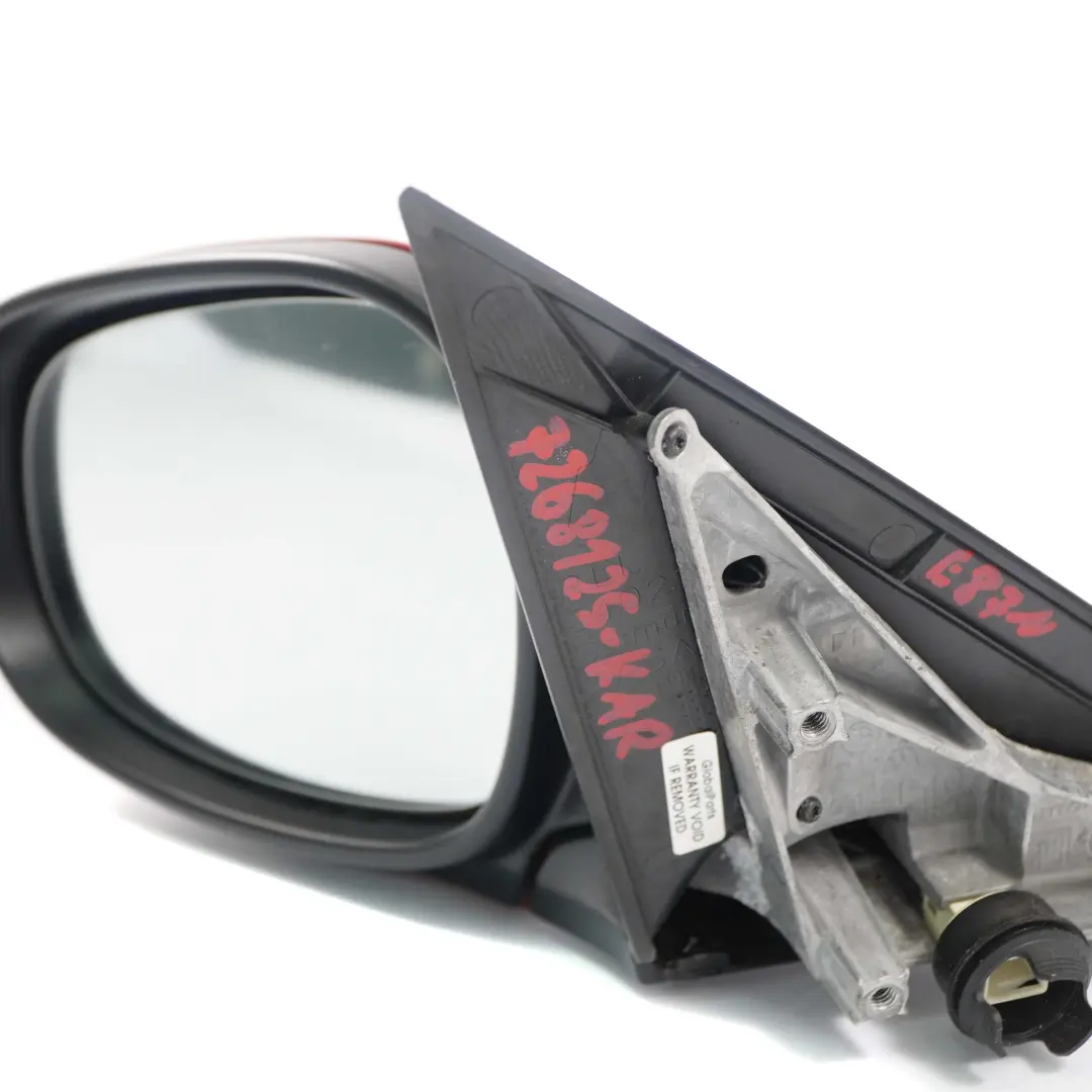 BMW 1 Series E87 LCI Heated Left Wing Mirror N/S Door Karmesinrot Crimson Red - SKU rhd-7268125-KAR - Part number 7268125
