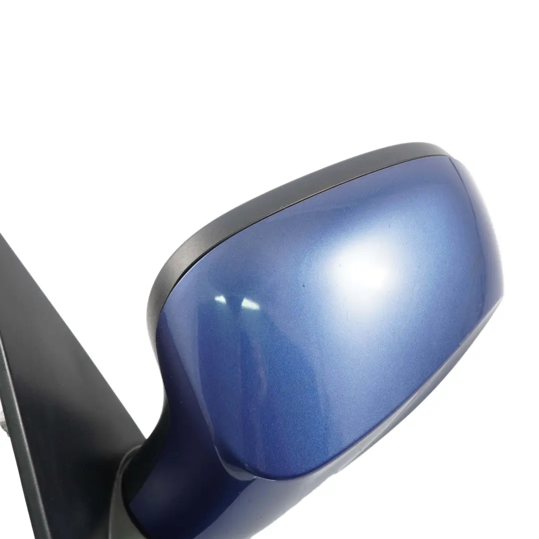 BMW 1 Series E87 LCI Heated Left Wing Mirror N/S Montegoblau Montego Blue A51 - SKU rhd-7268125-MTB - Part number 7268125