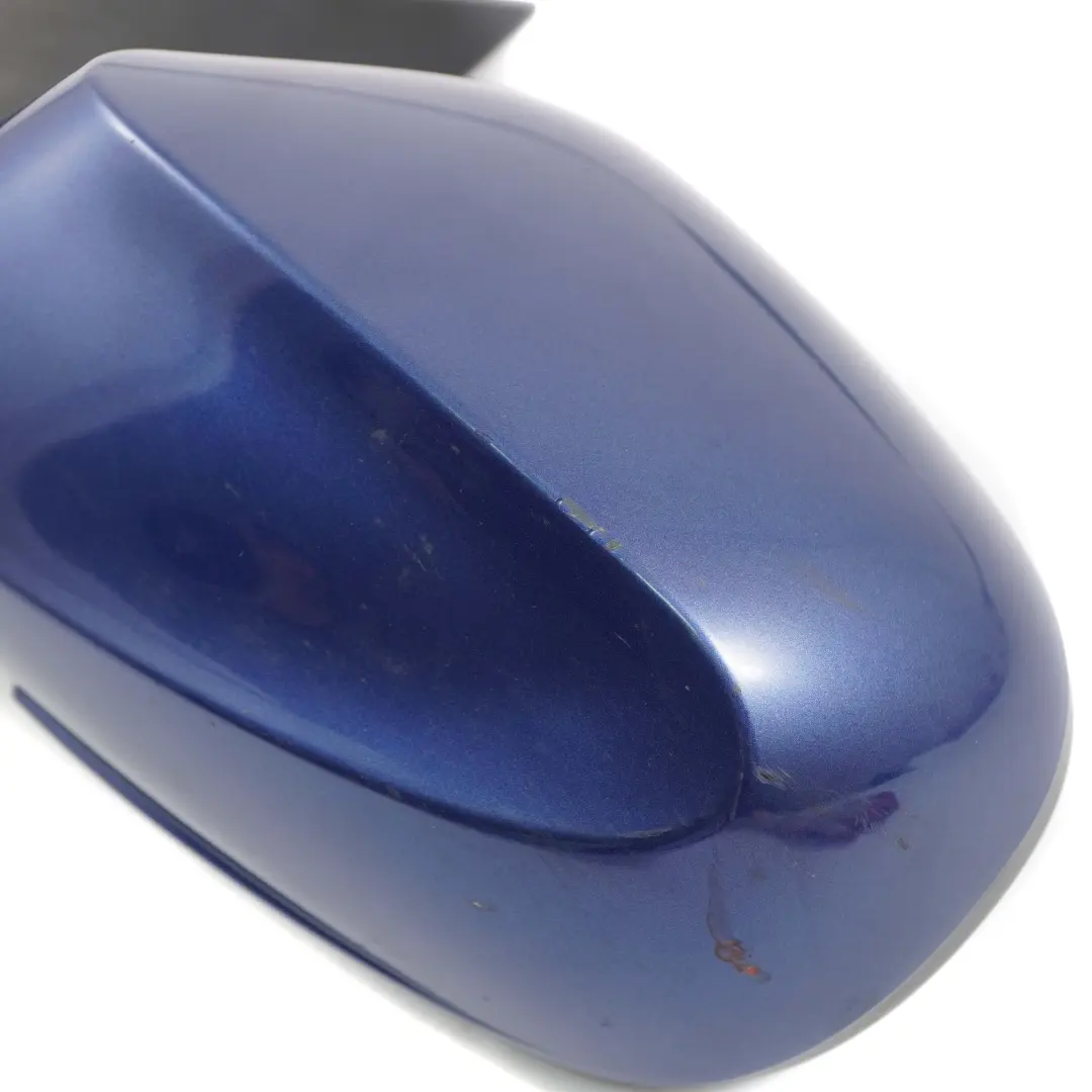 BMW 1 Series E87 LCI Heated Left Wing Mirror N/S Montegoblau Montego Blue A51 - SKU rhd-7268125-MTB - Part number 7268125