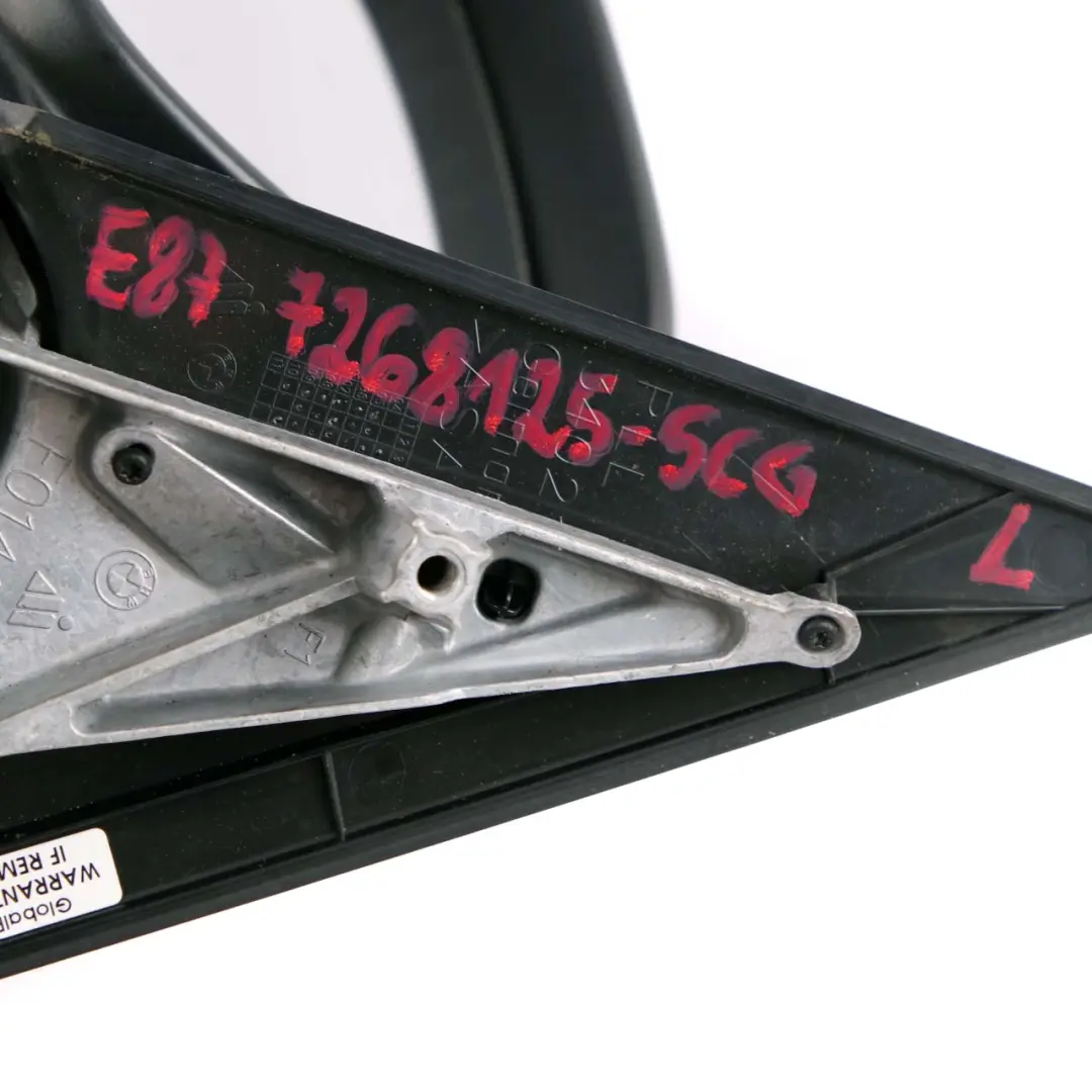 Outside Left Wing Mirror N/S Spacegrau Grey Metallic A52 to BMW 1 Series E87 LCI with Part number 7268125 BMW 1 Series E87 LCI Outside Left Wing Mirror N/S Spacegrau Grey Metallic A52 - SKU rhd-7268125-SCG - Part number 7268125