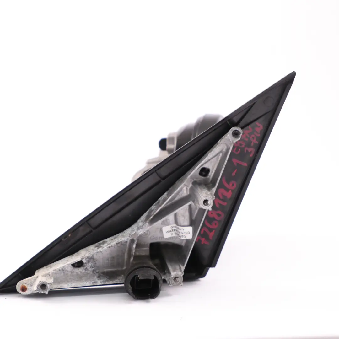 BMW 1 Series E87 LCI Outside Right Wing Mirror O/S Base 3 Pin - SKU rhd-7268126-1 - Part number 7268126