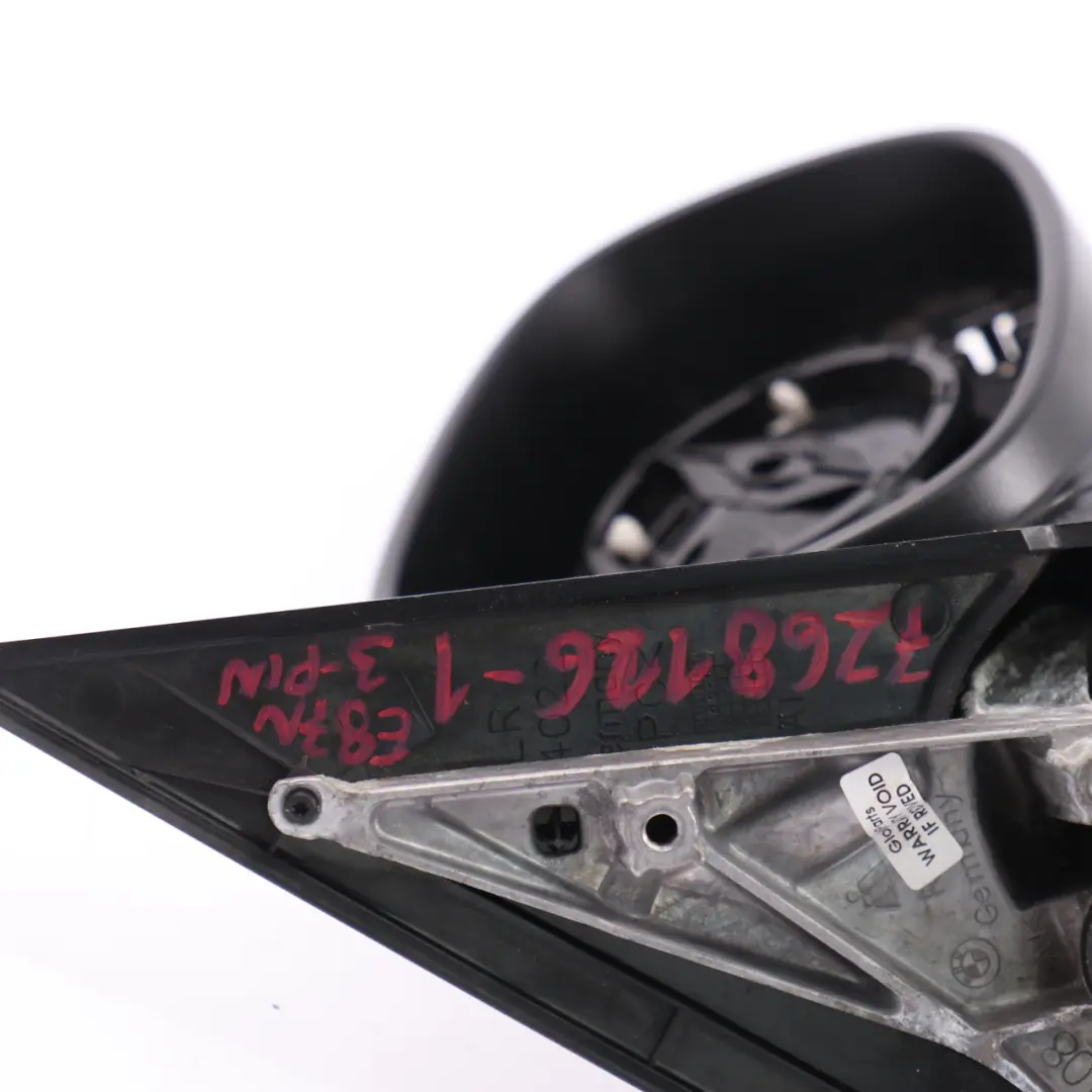 Outside Right Wing Mirror O/S Base 3 Pin to BMW 1 Series E87 LCI with Part number 7268126 BMW 1 Series E87 LCI Outside Right Wing Mirror O/S Base 3 Pin - SKU rhd-7268126-1 - Part number 7268126