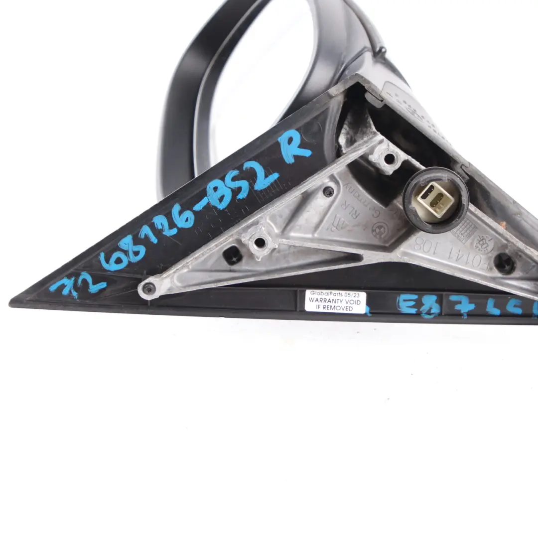 Wing Mirror Heated Right O/S Black Sapphire Metallic - 475 5 Pins to BMW E87 LCI with Part number 7268126 BMW E87 LCI Wing Mirror Heated Right O/S Black Sapphire Metallic - 475 5 Pins - SKU rhd-7268126-BS2 - Part number 7268126