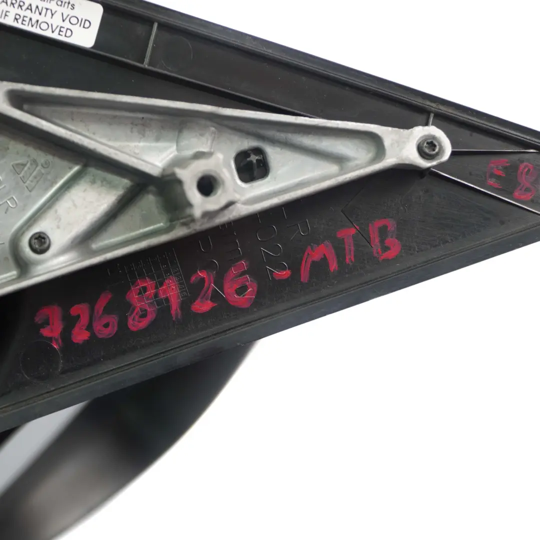 Outside Right Heated Wing Mirror O/S Montegoblau Montego Blue A51 to BMW E87 LCI with Part number 7268126 BMW E87 LCI Outside Right Heated Wing Mirror O/S Montegoblau Montego Blue A51 - SKU rhd-7268126-MTB - Part number 7268126