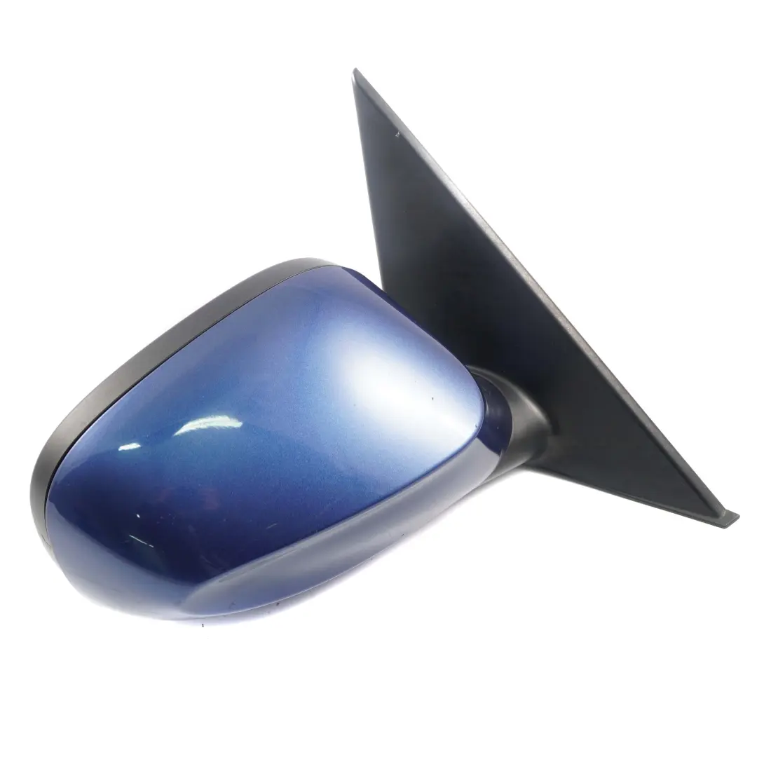 BMW E87 LCI Outside Right Heated Wing Mirror O/S Montegoblau Montego Blue A51 - SKU rhd-7268126-MTB - Part number 7268126