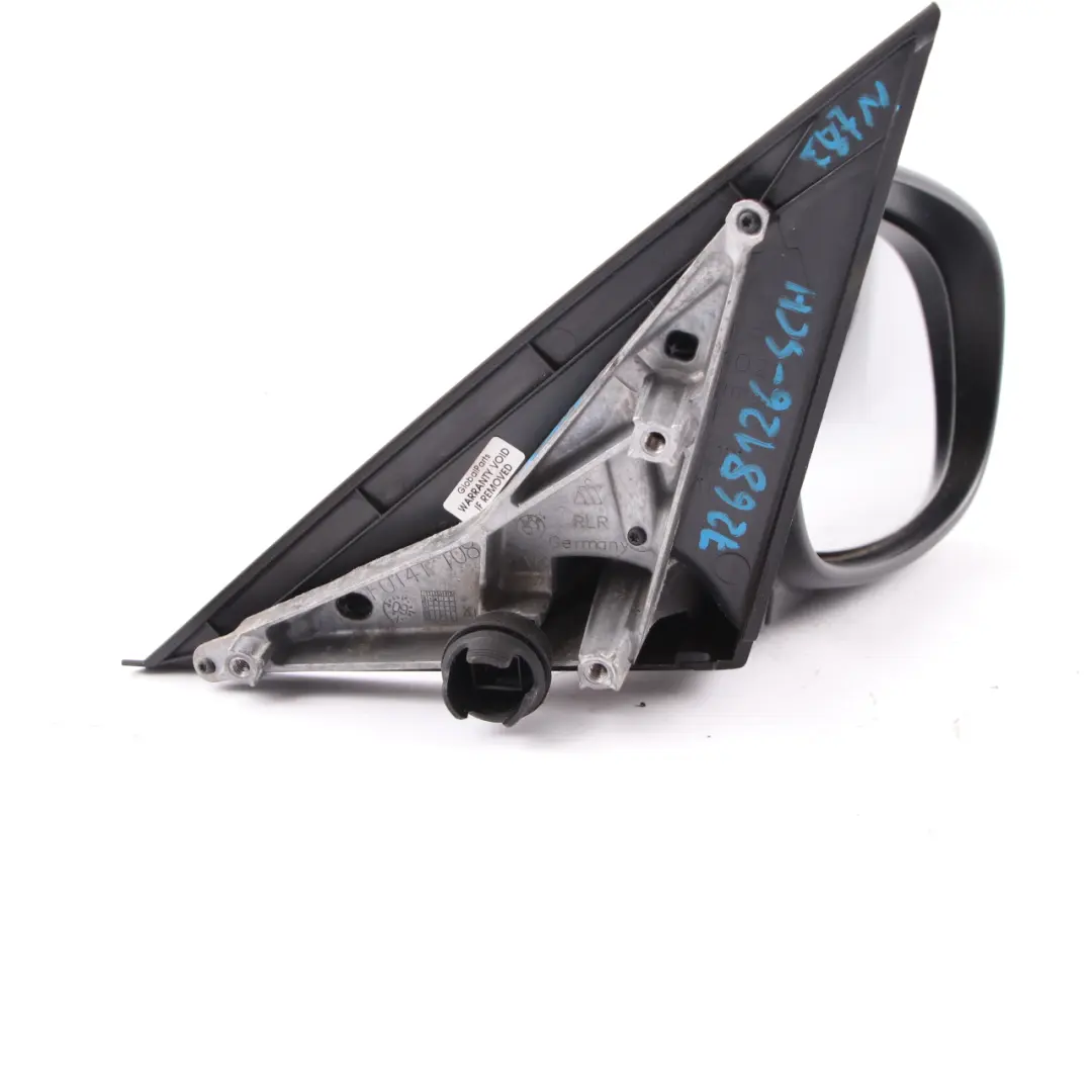 Wing Mirror Outside Right O/S 3 Pins Schwarz 2 Black 668 to BMW E87 LCI with Part number 7268126 BMW E87 LCI Wing Mirror Outside Right O/S 3 Pins Schwarz 2 Black 668 - SKU rhd-7268126-SCH3 - Part number 7268126