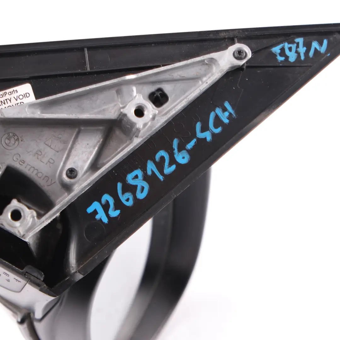 Wing Mirror Outside Right O/S 3 Pins Schwarz 2 Black 668 to BMW E87 LCI with Part number 7268126 BMW E87 LCI Wing Mirror Outside Right O/S 3 Pins Schwarz 2 Black 668 - SKU rhd-7268126-SCH3 - Part number 7268126