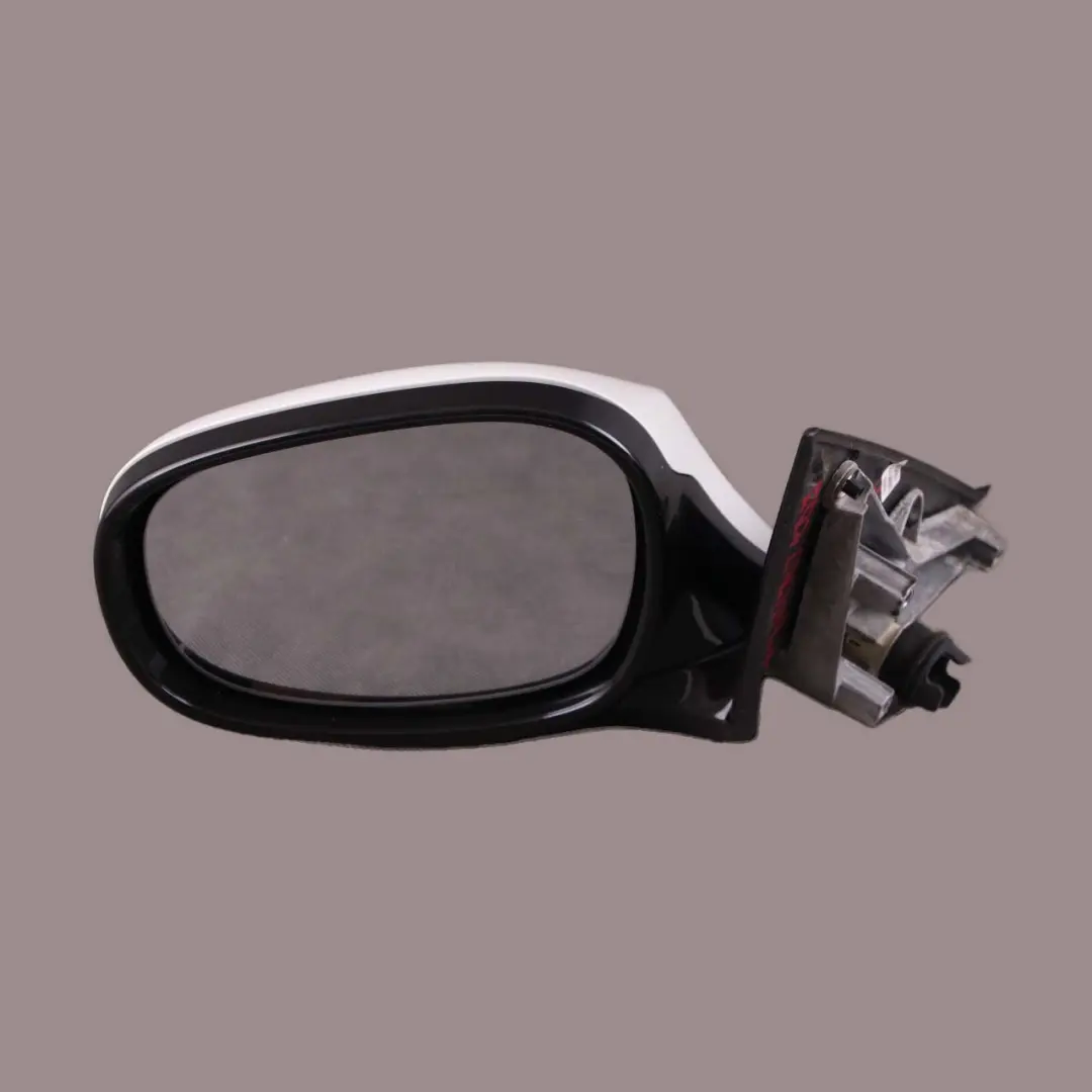 BMW E87 LCI M Sport High Gloss Left N/S Wing Mirror Alpinweiss White 300 - SKU rhd-7268145-AW - Part number 7268145