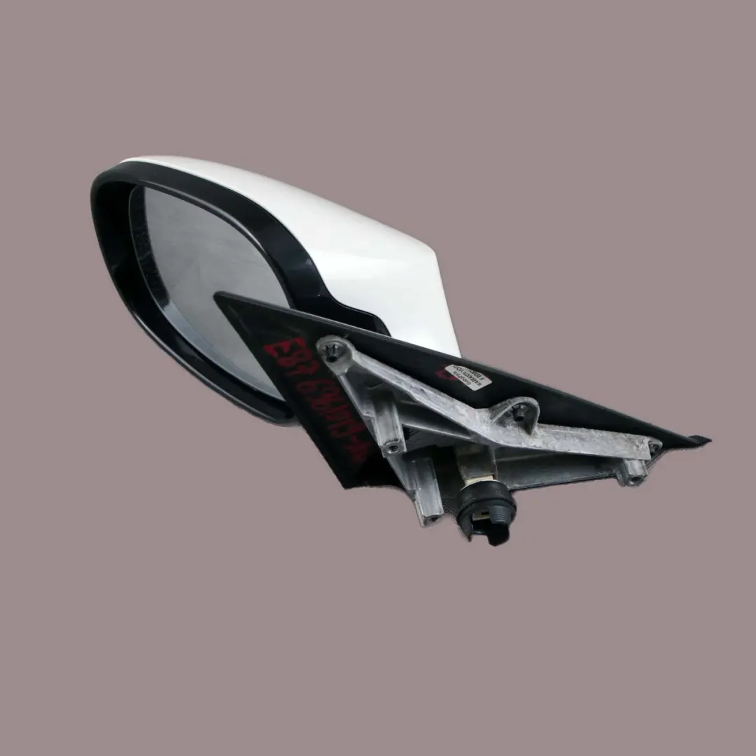High Gloss Left N/S Wing Mirror Alpinweiss White 300 to BMW E87 LCI M Sport with Part number 7268145 BMW E87 LCI M Sport High Gloss Left N/S Wing Mirror Alpinweiss White 300 - SKU rhd-7268145-AW - Part number 7268145