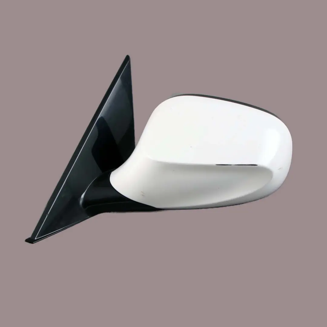BMW E87 LCI M Sport High Gloss Left N/S Wing Mirror Alpinweiss White 300 - SKU rhd-7268145-AW - Part number 7268145