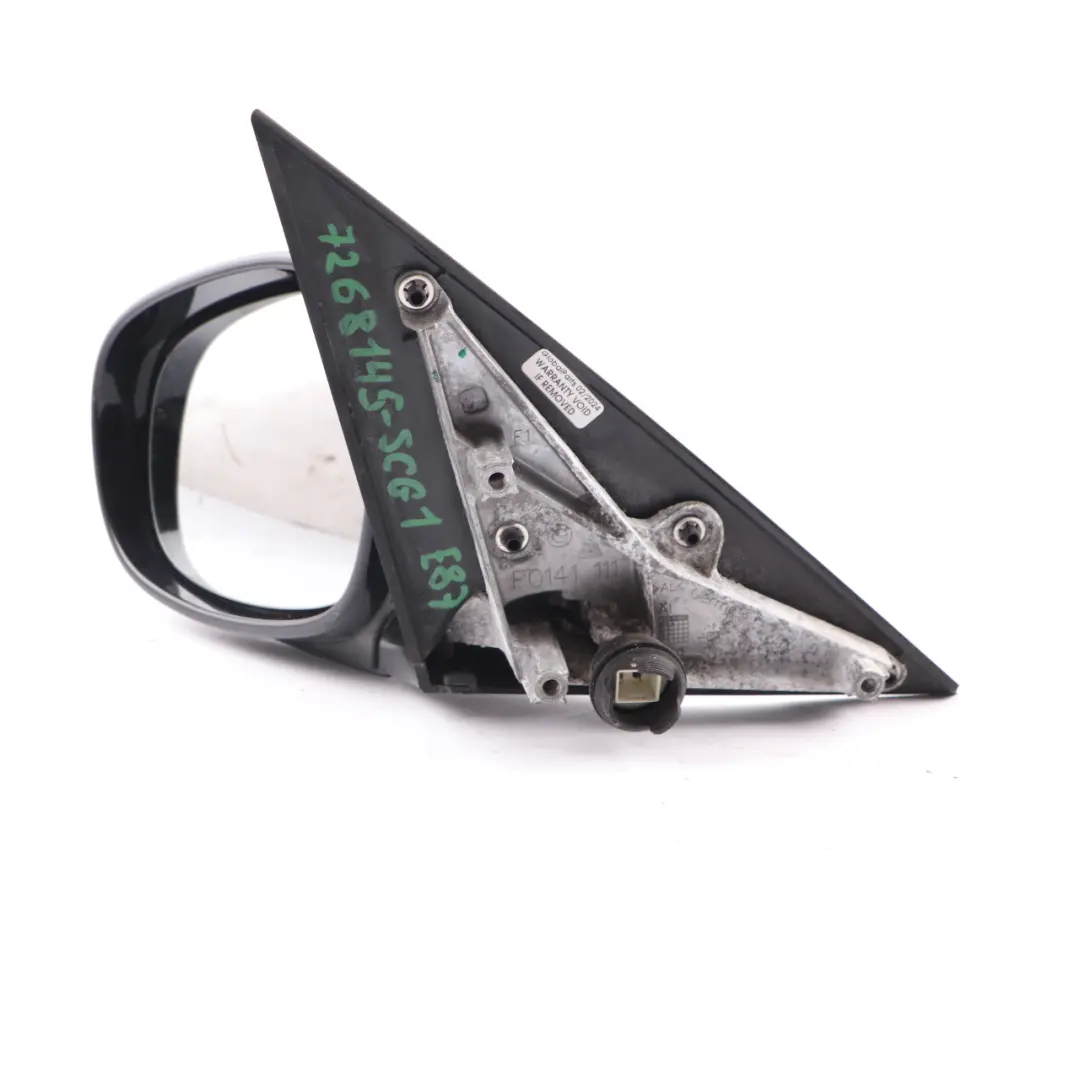 Wing Mirror M Sport High Gloss Door Left N/S 5 Pins Space Grey - A52 to BMW E87 LCI with Part number 7268145 BMW E87 LCI Wing Mirror M Sport High Gloss Door Left N/S 5 Pins Space Grey - A52 - SKU rhd-7268145-SCG1 - Part number 7268145