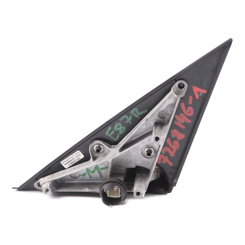 Wing Mirror Base Carrier Right O/S High Gloss 5 Pins Outside to BMW E87 LCI M Sport with Part number 7268146 BMW E87 LCI M Sport Wing Mirror Base Carrier Right O/S High Gloss 5 Pins Outside - SKU rhd-7268146-1 - Part number 7268146