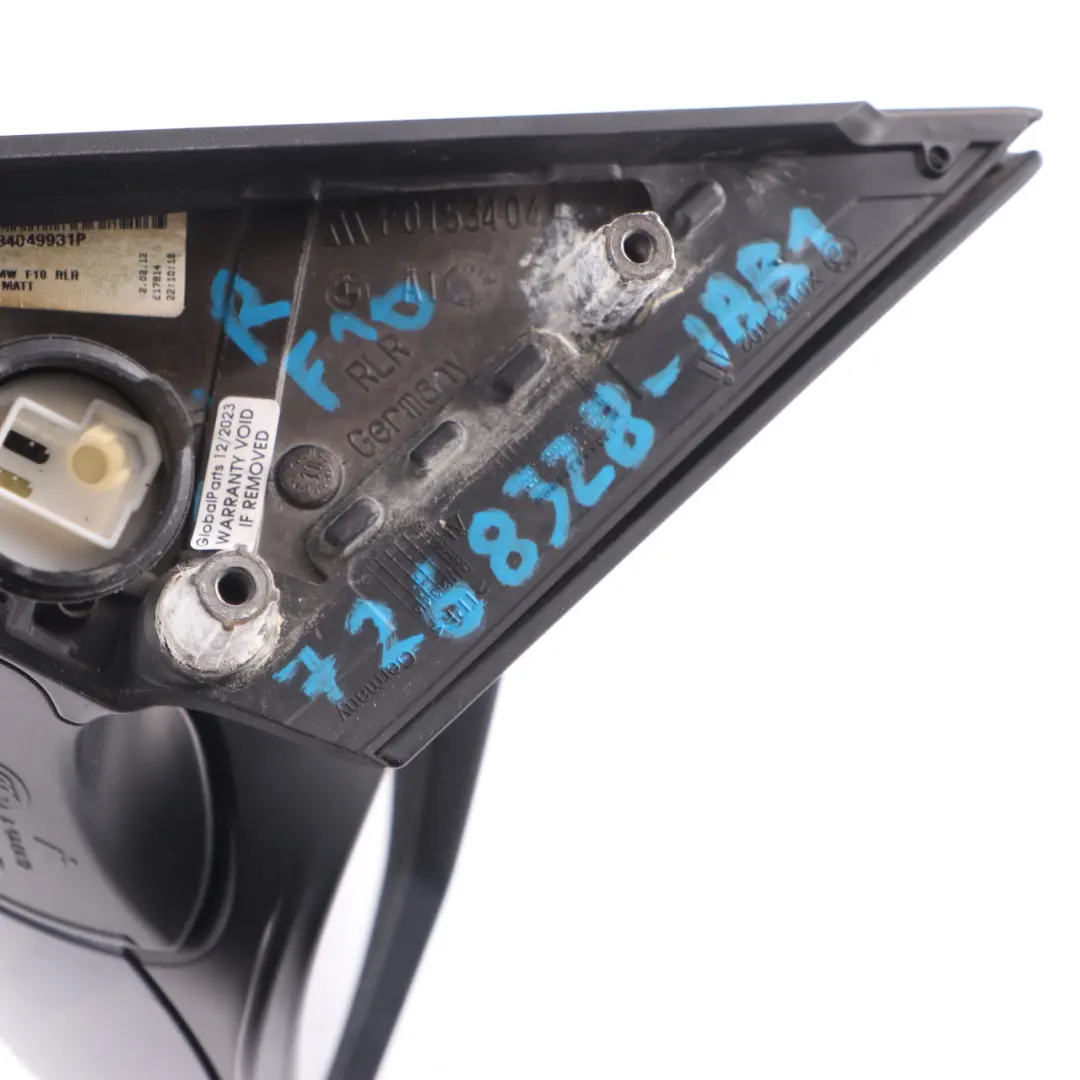 Wing Mirror Heated Right Door O/S Auto Dip Imperial Blue Metalic A89 to BMW F10 F11 with Part number 7268238 BMW F10 F11 Wing Mirror Heated Right Door O/S Auto Dip Imperial Blue Metalic A89 - SKU rhd-7268238-IBB1 - Part number 7268238