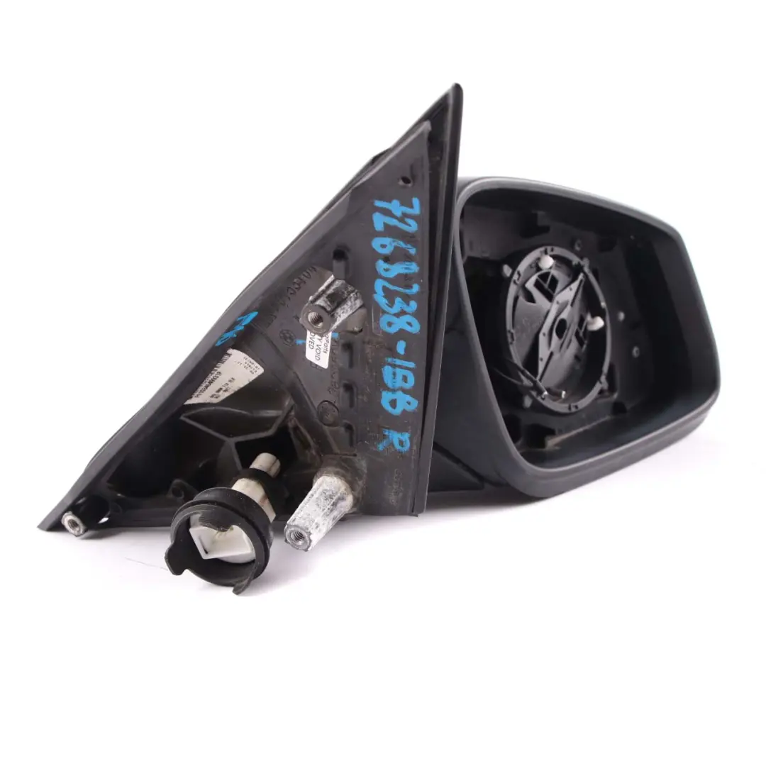 Wing Mirror BMW F10 F11 Heated Right Door O/S Imperial Blau Blue A89 to with Part number 7268238 Wing Mirror BMW F10 F11 Heated Right Door O/S Imperial Blau Blue A89 - SKU rhd-7268238-IBB - Part number 7268238