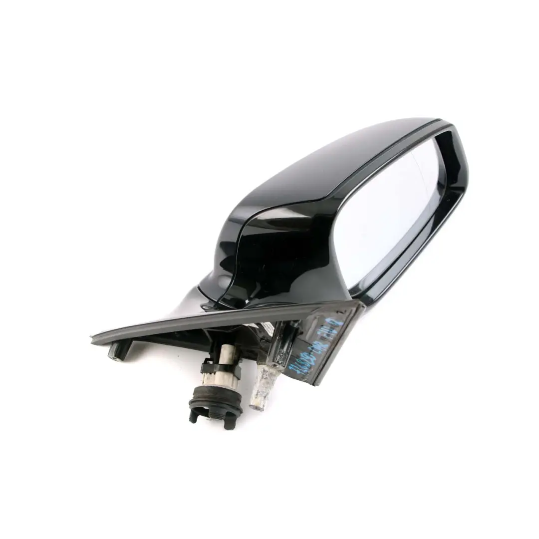 BMW F10 F11 Heated Right Wing Mirror O/S High Gloss Carbonschwarz Carbon Black - SKU rhd-7268250-CAR - Part number 7268250