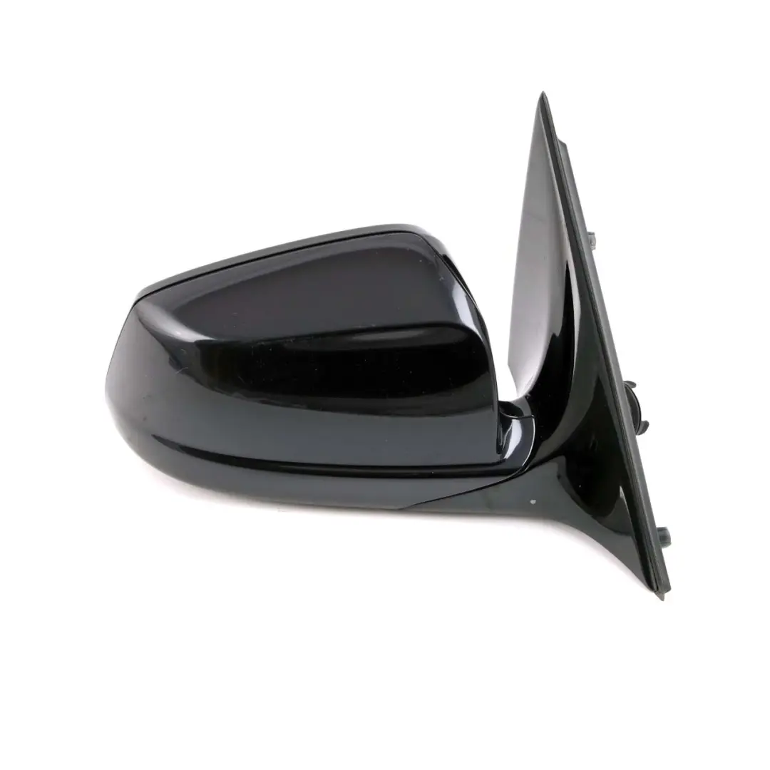 BMW F10 F11 Heated Right Wing Mirror O/S High Gloss Carbonschwarz Carbon Black - SKU rhd-7268250-CAR - Part number 7268250
