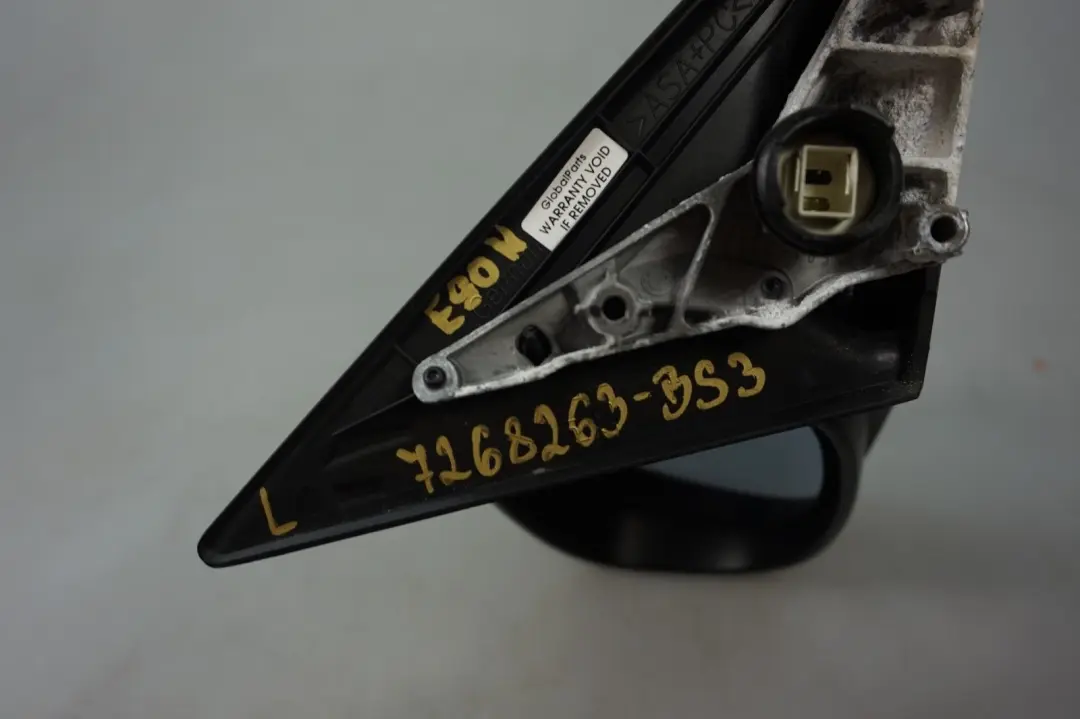 Heated Left Wing Mirror N/S Black Sapphire Metallic 475 to BMW 3 Series E90 E91 LCI with Part number 7268263 BMW 3 Series E90 E91 LCI Heated Left Wing Mirror N/S Black Sapphire Metallic 475 - SKU rhd-7268263-BS3 - Part number 7268263