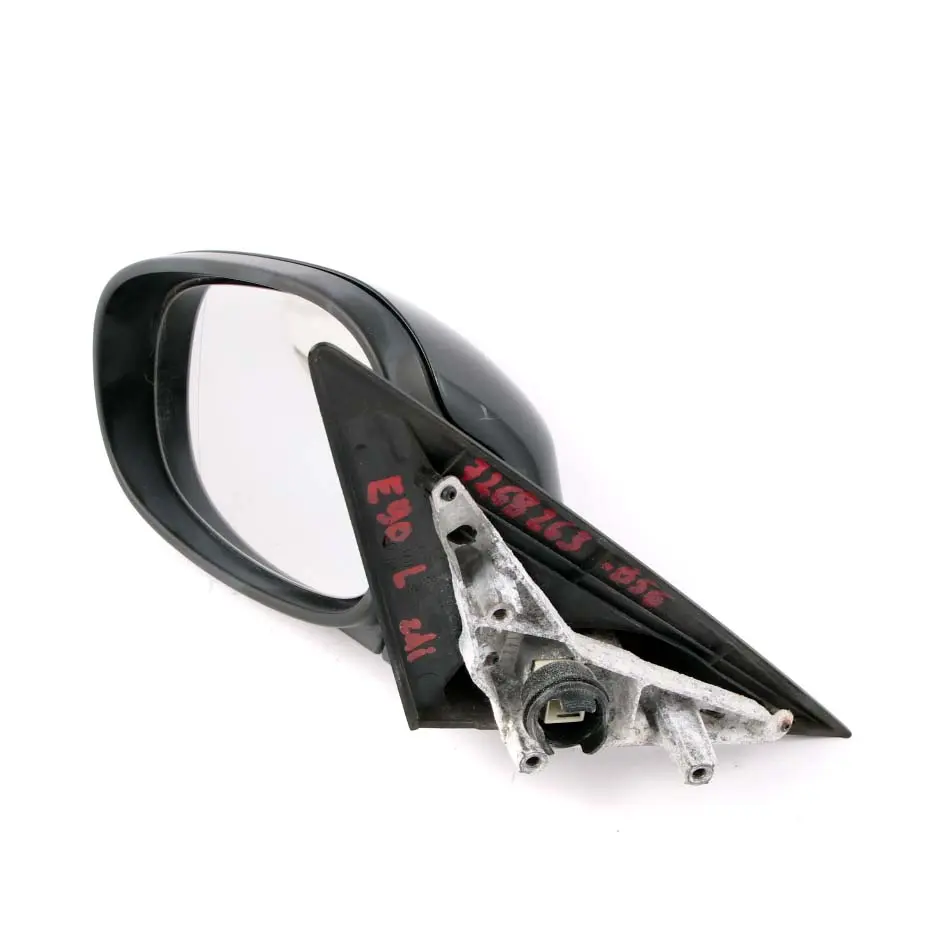 Wing Mirror BMW E90 E91 LCI Heated Left N/S Door Black Sapphire Metallic to with Part number 7268263 Wing Mirror BMW E90 E91 LCI Heated Left N/S Door Black Sapphire Metallic - SKU rhd-7268263-BS6 - Part number 7268263