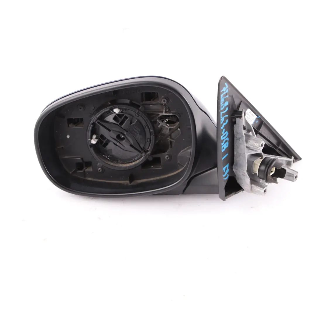 Heated Left Wing Mirror N/S Tiefseeblau Deep Sea Blue to BMW 3 Series E90 E91 LCI with Part number 7268263 BMW 3 Series E90 E91 LCI Heated Left Wing Mirror N/S Tiefseeblau Deep Sea Blue - SKU rhd-7268263-DSB - Part number 7268263