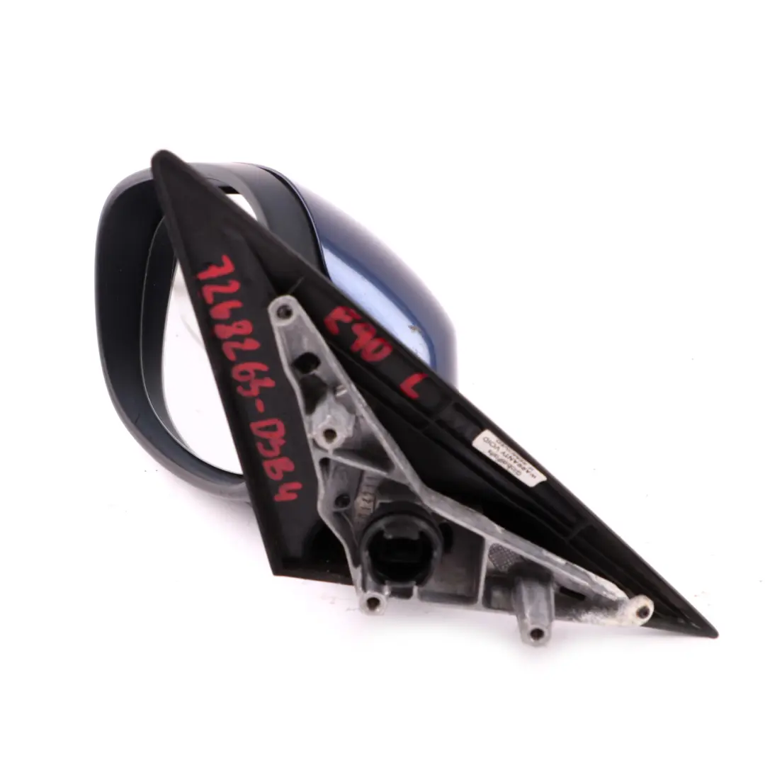 Left Wing Mirror N/S Tiefseeblau Deep Sea Blue A76 to BMW 3 Series 4 E90 E91 LCI with Part number 7268263 BMW 3 Series 4 E90 E91 LCI Left Wing Mirror N/S Tiefseeblau Deep Sea Blue A76 - SKU rhd-7268263-DSB4 - Part number 7268263